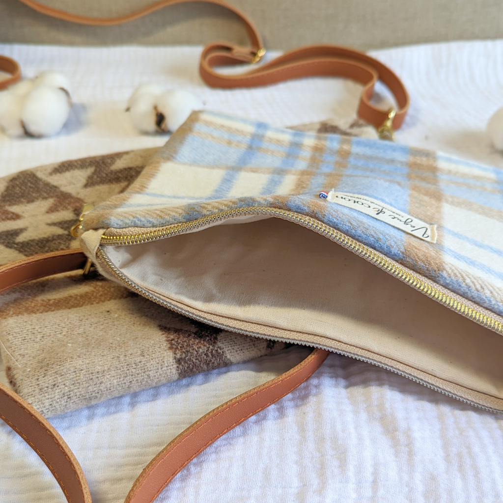 Pochette bandoulière en lainage