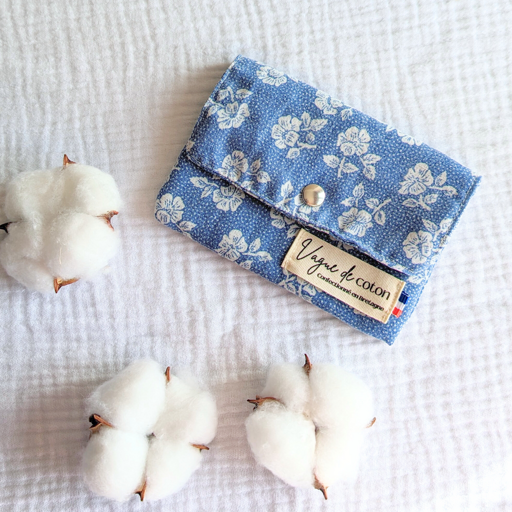 Porte-monnaie Fleurs blanches