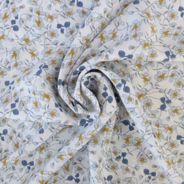 Fleurs délicates bleues