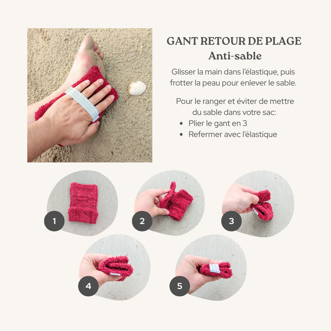 Gant Retour de plage - anti-sable