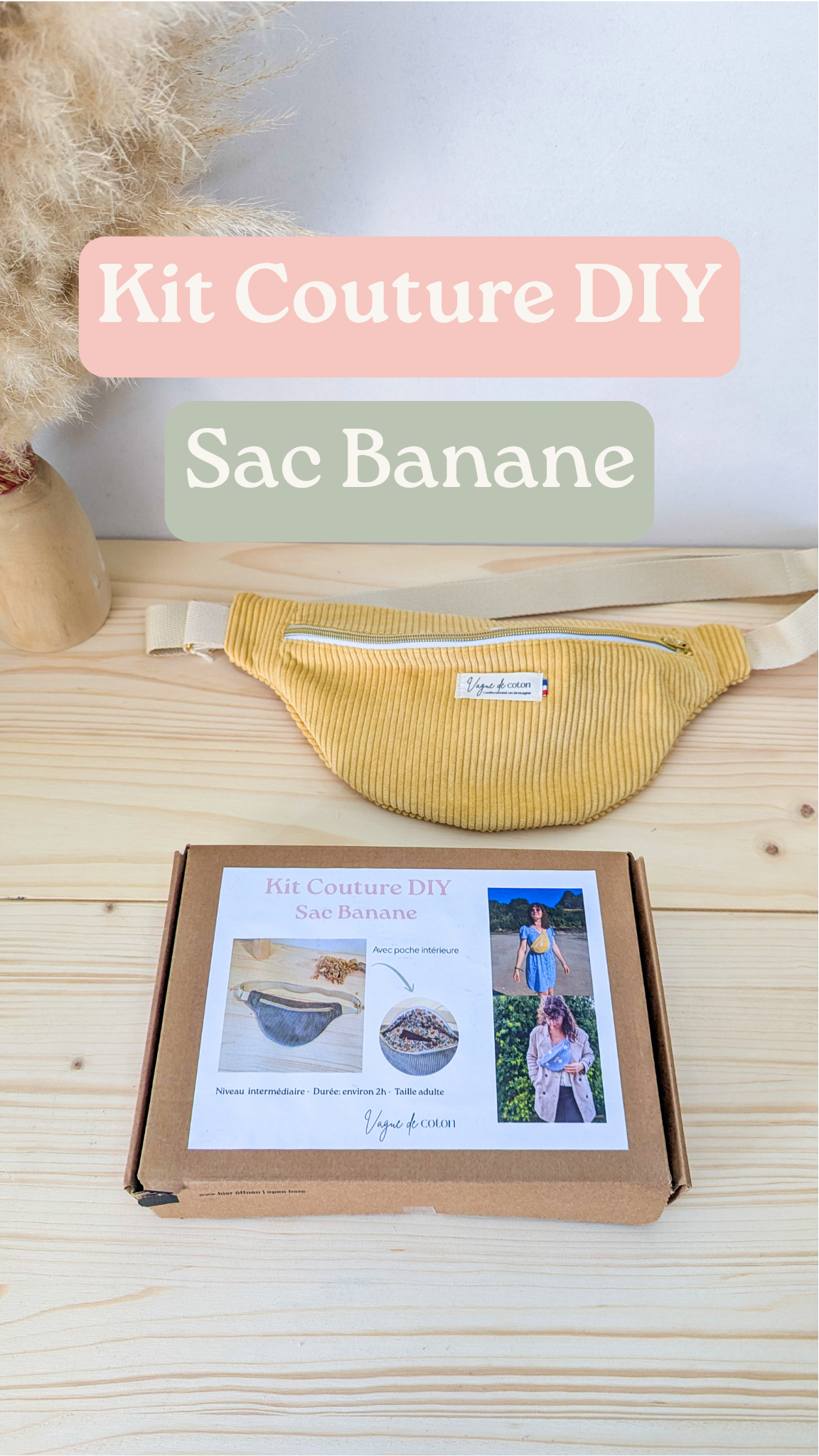 KIT COUTURE DIY - Sac banane