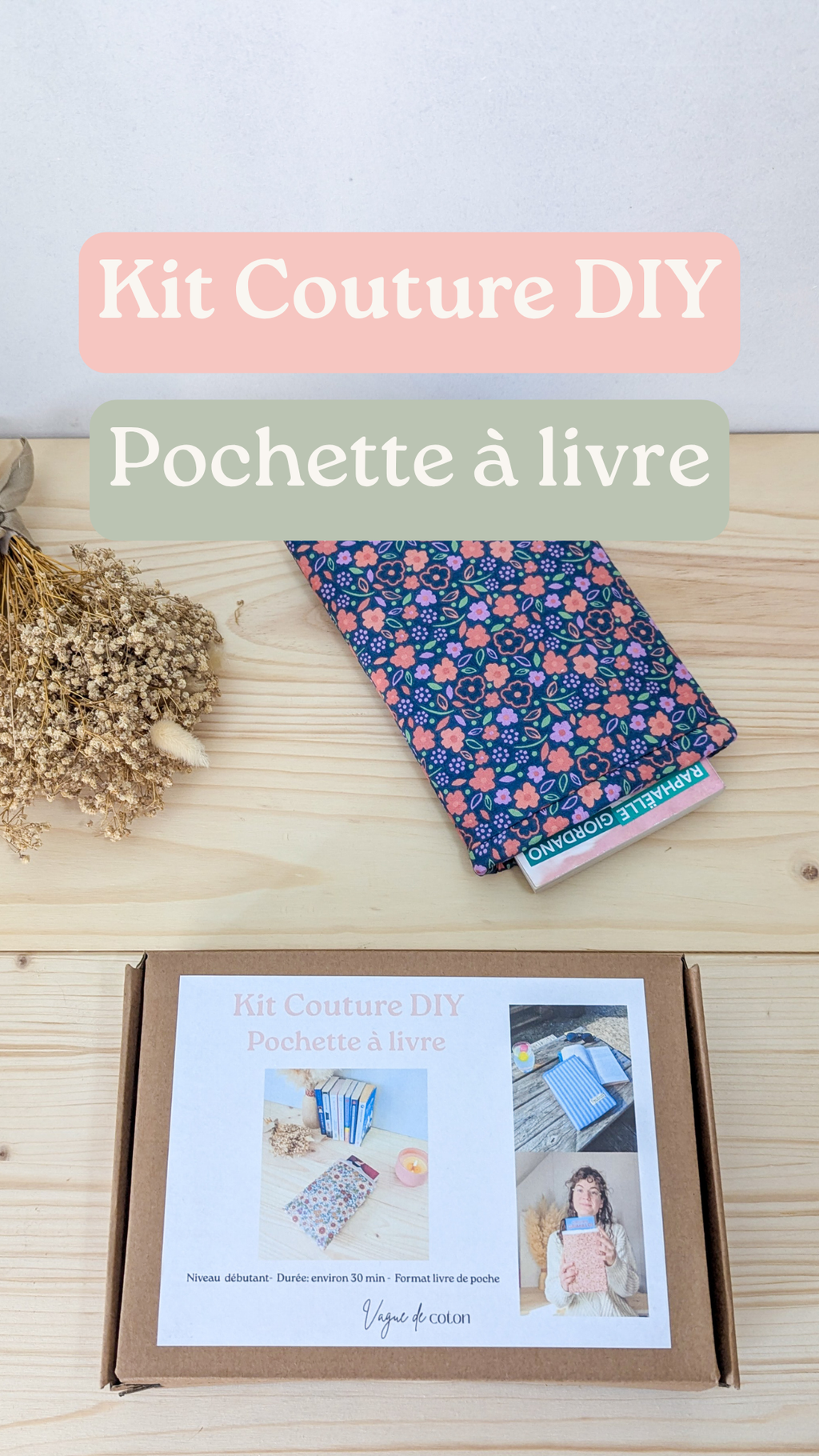 KIT COUTURE DIY - Pochette à livre