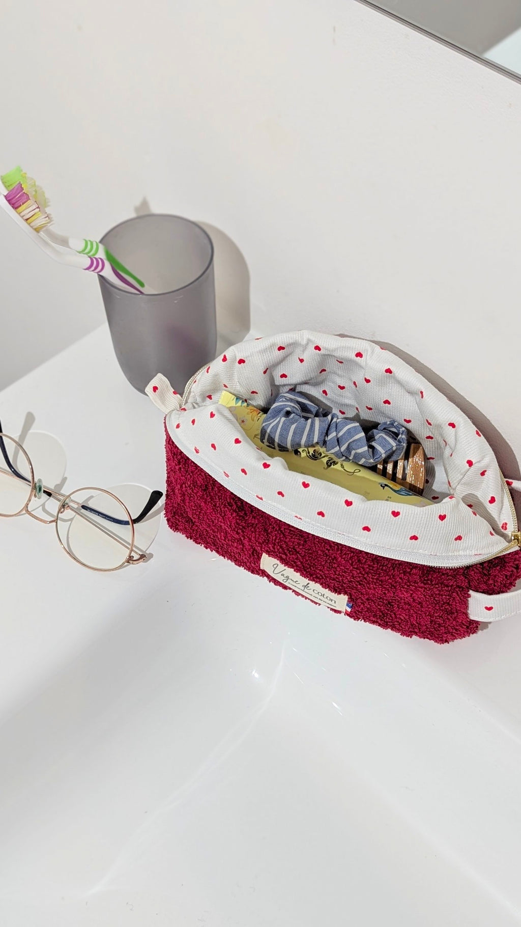 Petite trousse de toilette personnalisée