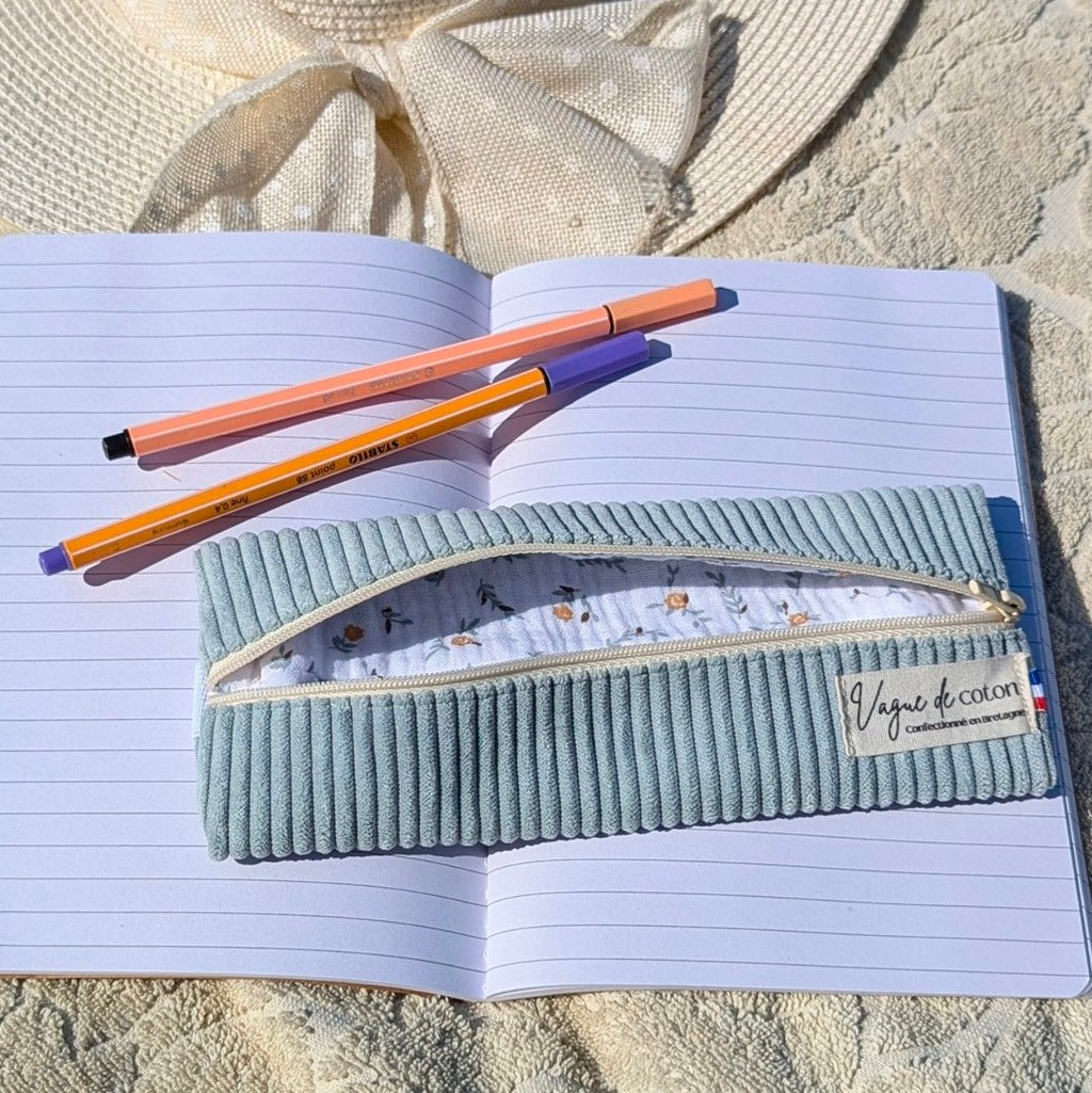 Trousse avec élastique Velours côtelé