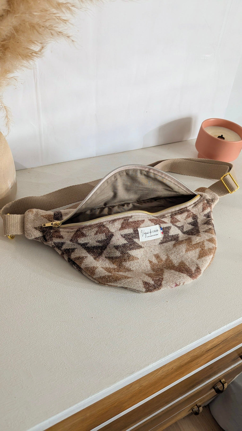 Sac banane en lainage