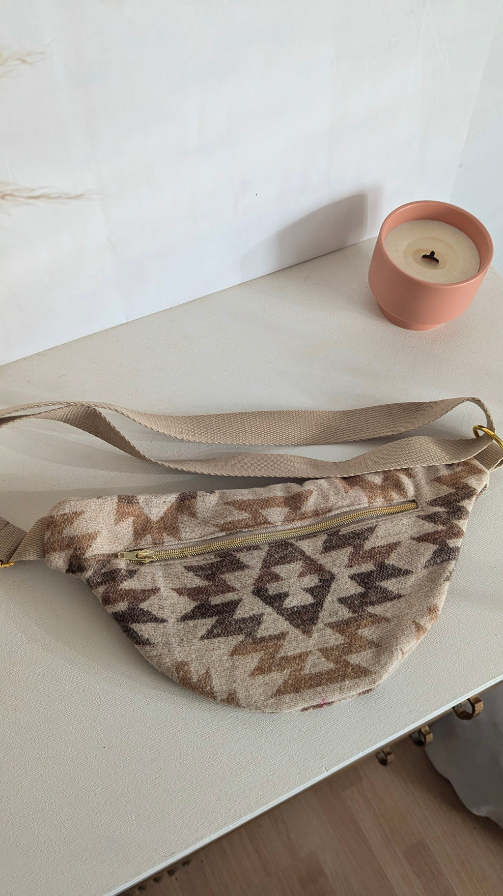 Sac banane en lainage