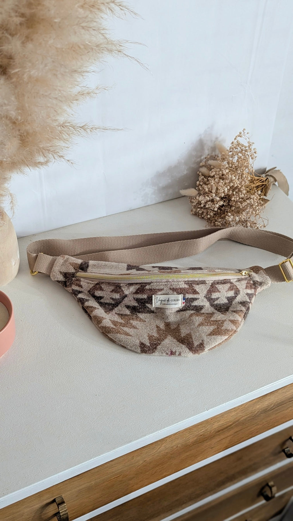 Sac banane en lainage