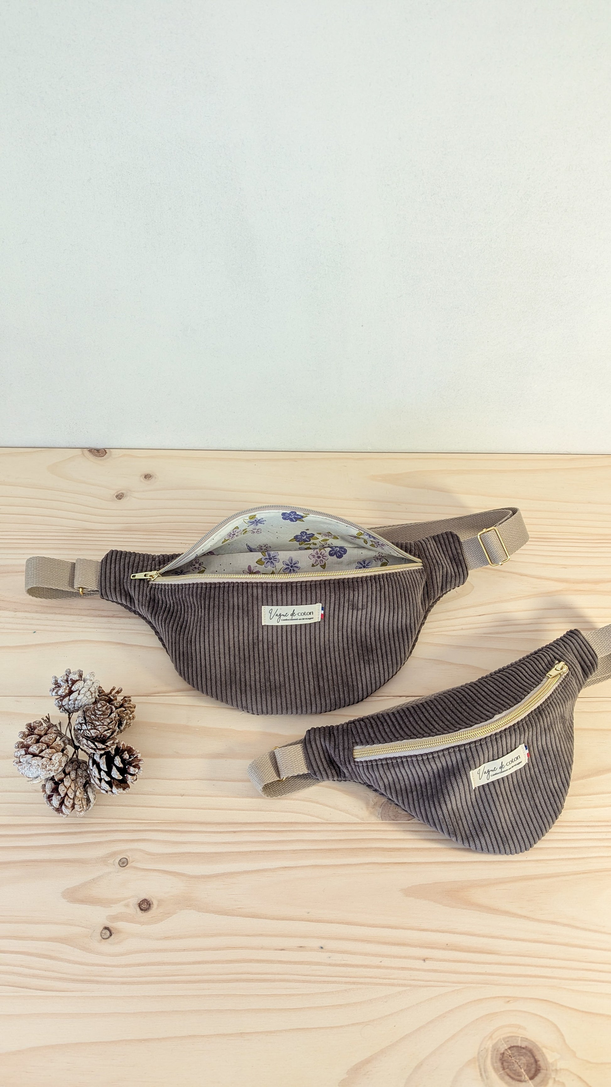 Mini Sac banane - Velours côtelé