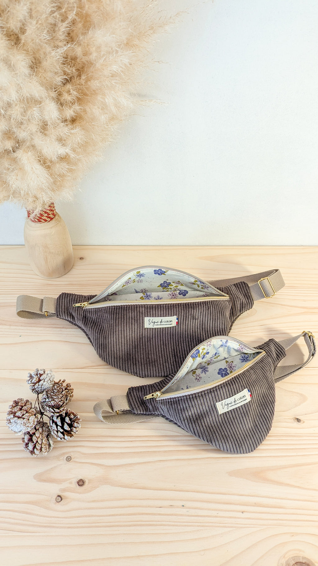 Mini Sac banane - Velours côtelé