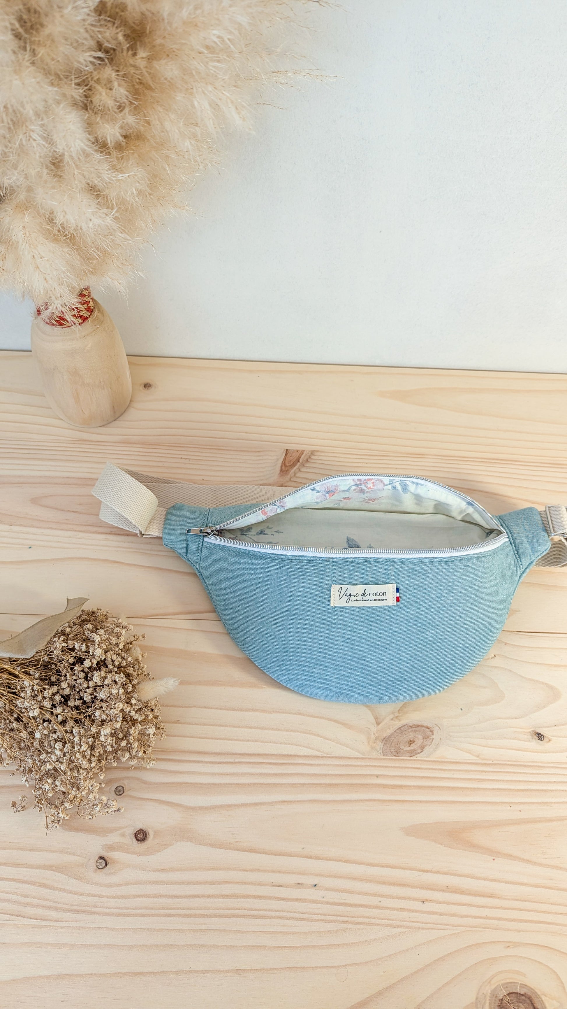 Sac banane Vert d'eau