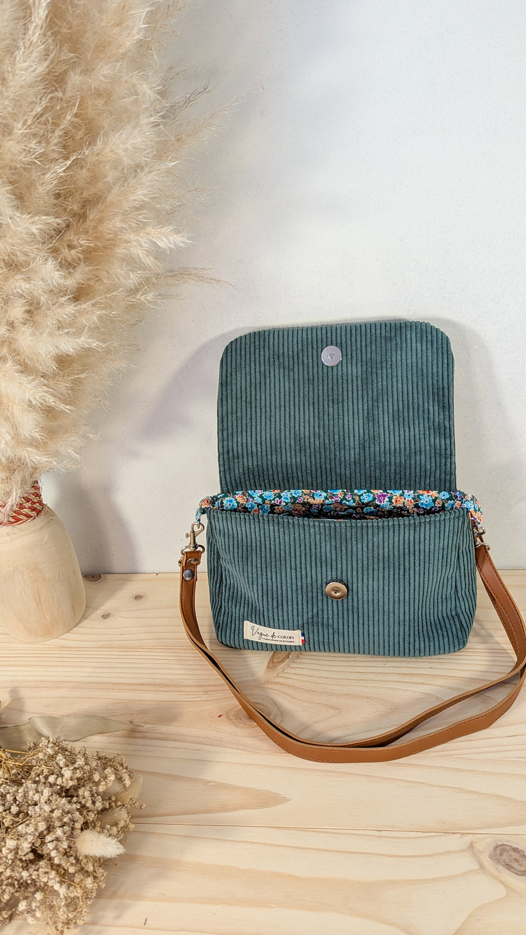 Sacoche bandoulière Velours côtelé