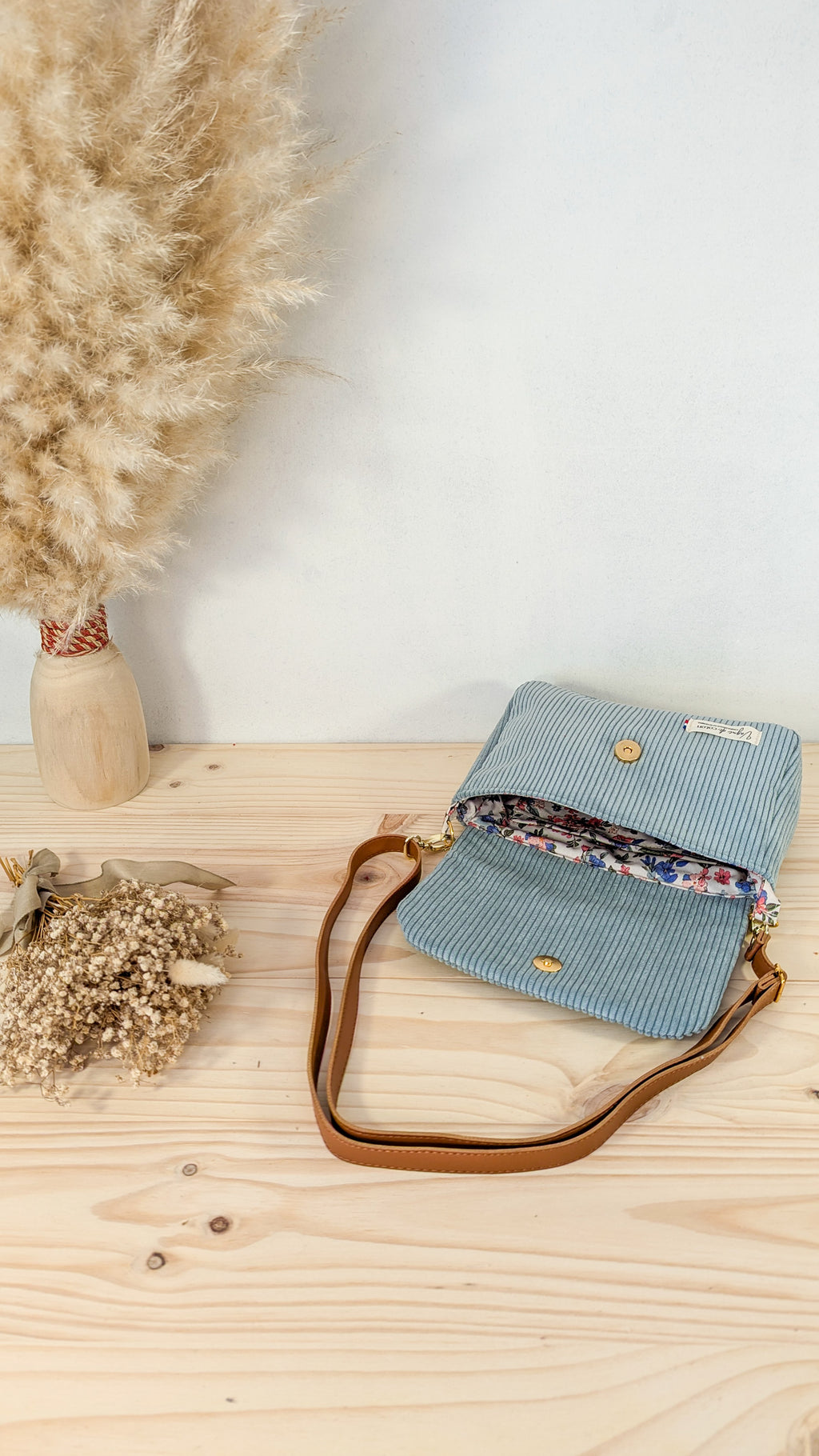 Sacoche bandoulière Velours côtelé