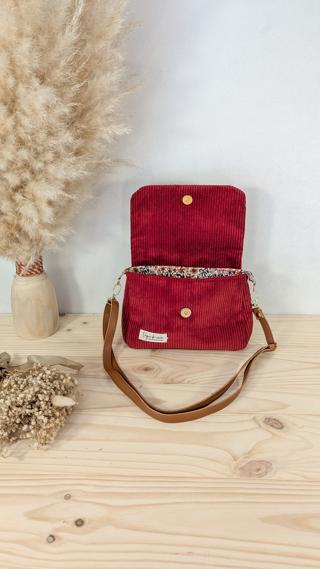 Sacoche bandoulière Velours côtelé