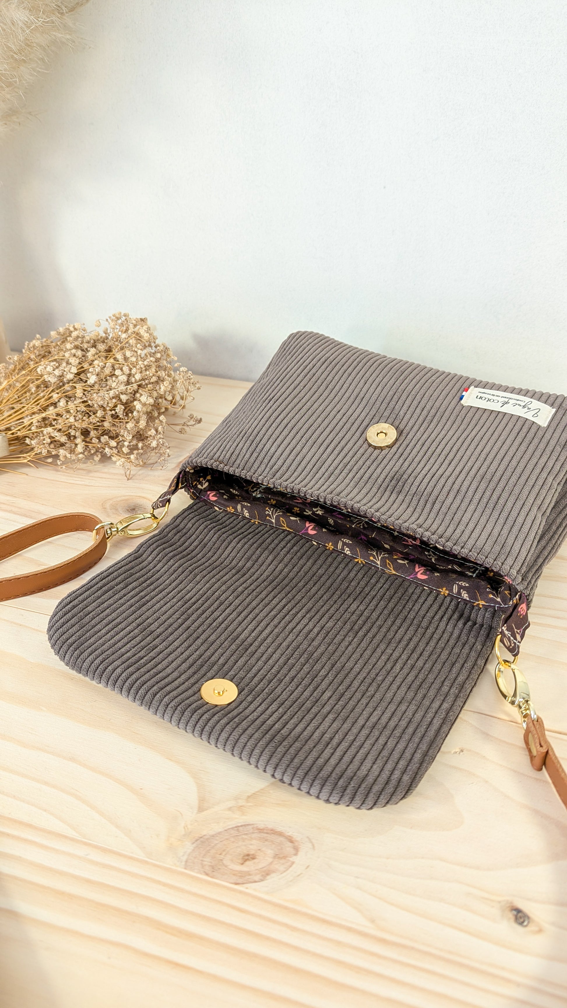 Sacoche bandoulière Velours côtelé