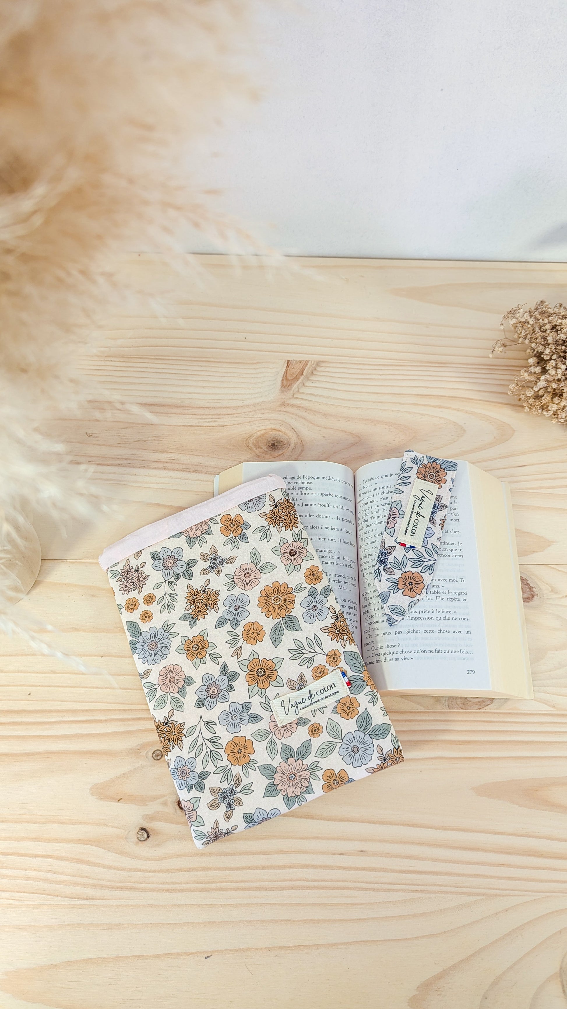 Pochette à livre Fleurs d'automne