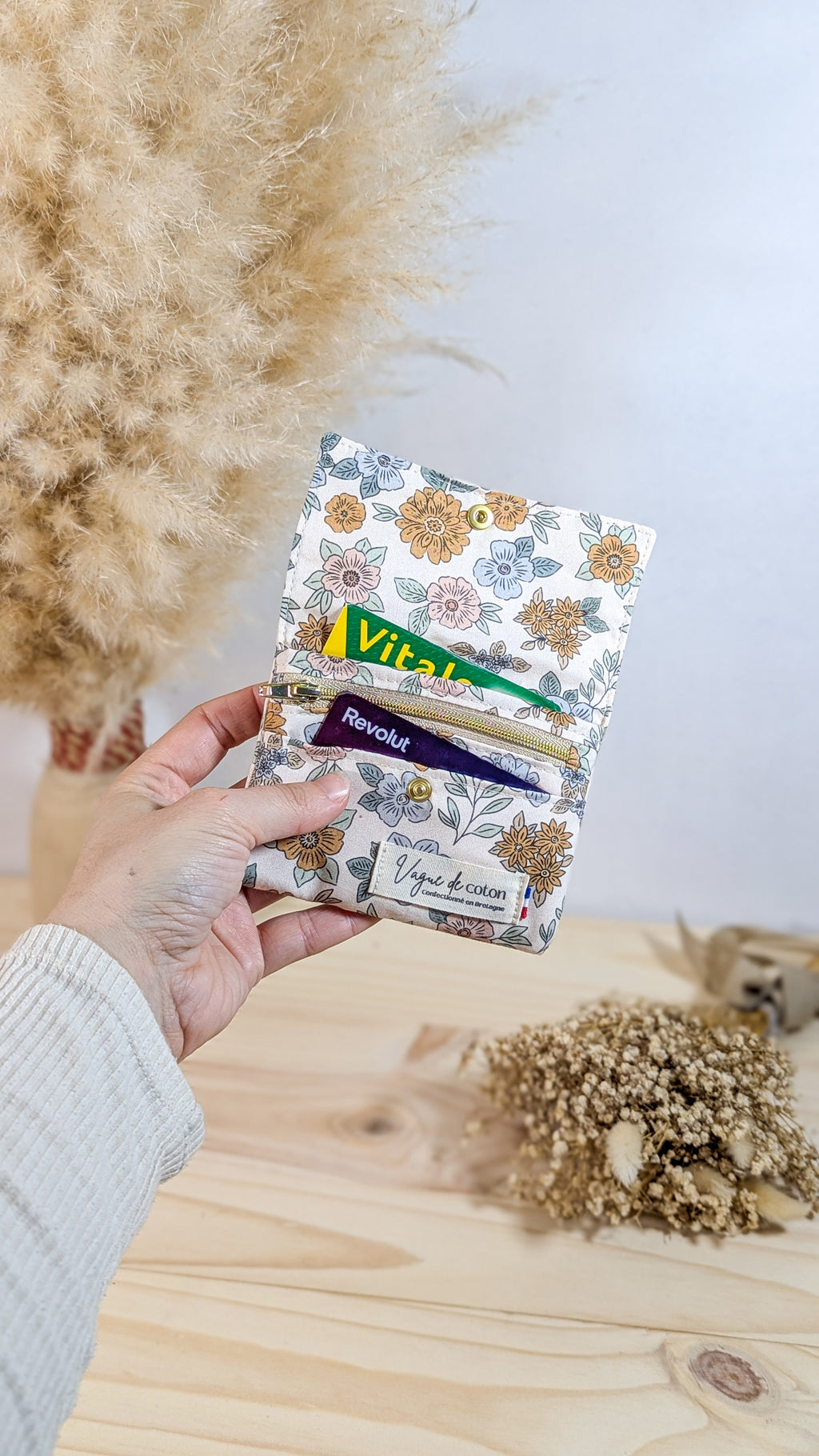 Porte-monnaie Fleurs d'automne