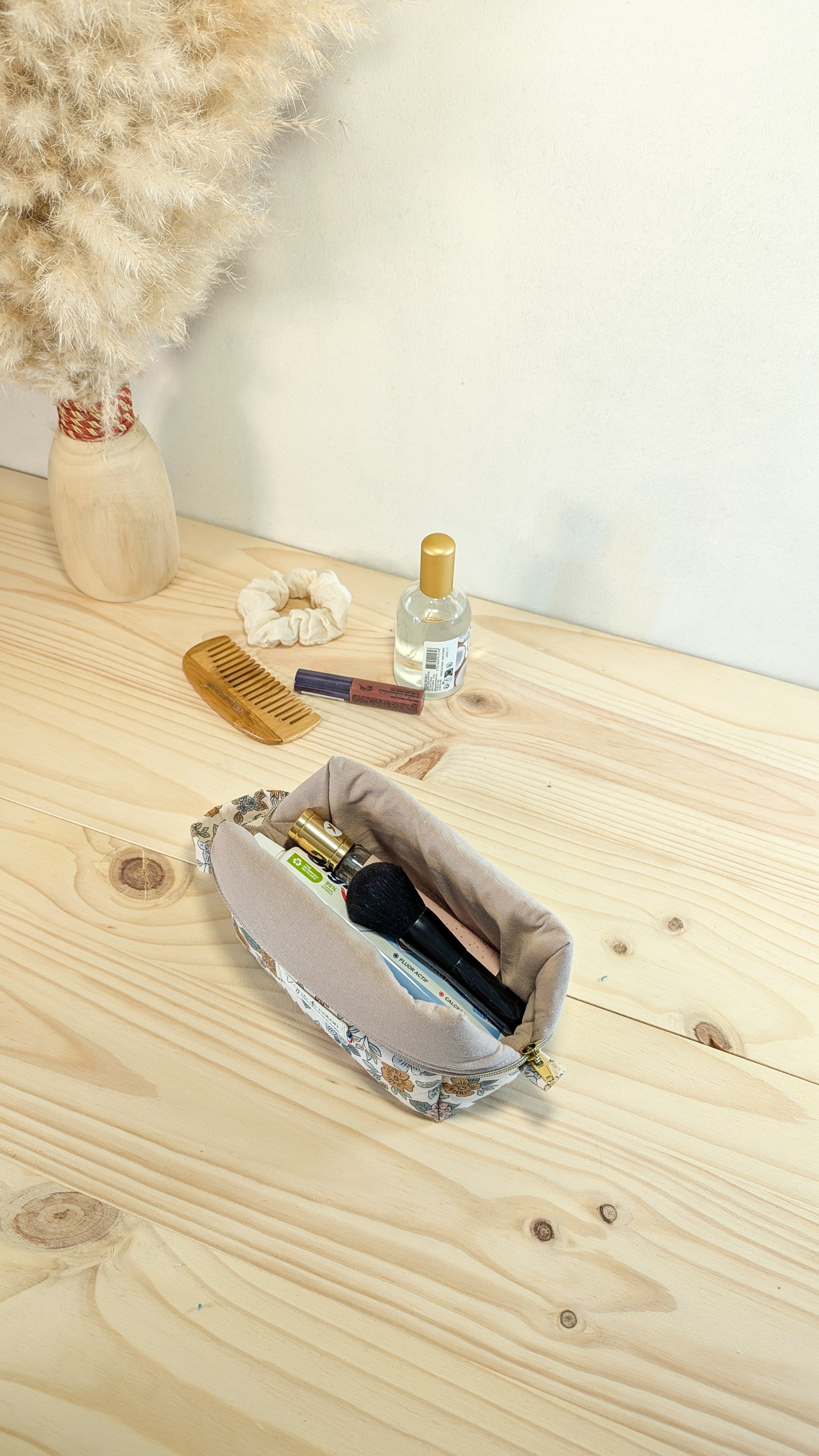 Petite trousse de toilette Fleurs d'automne