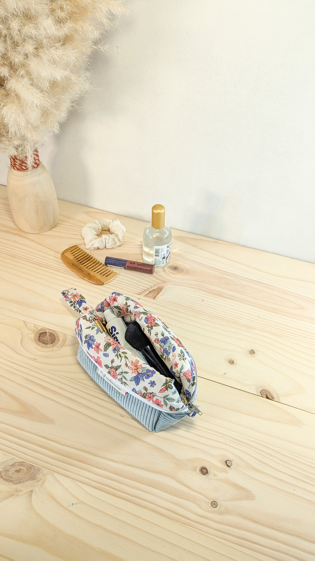 Petite trousse de toilette Velours côtelé - plusieurs coloris