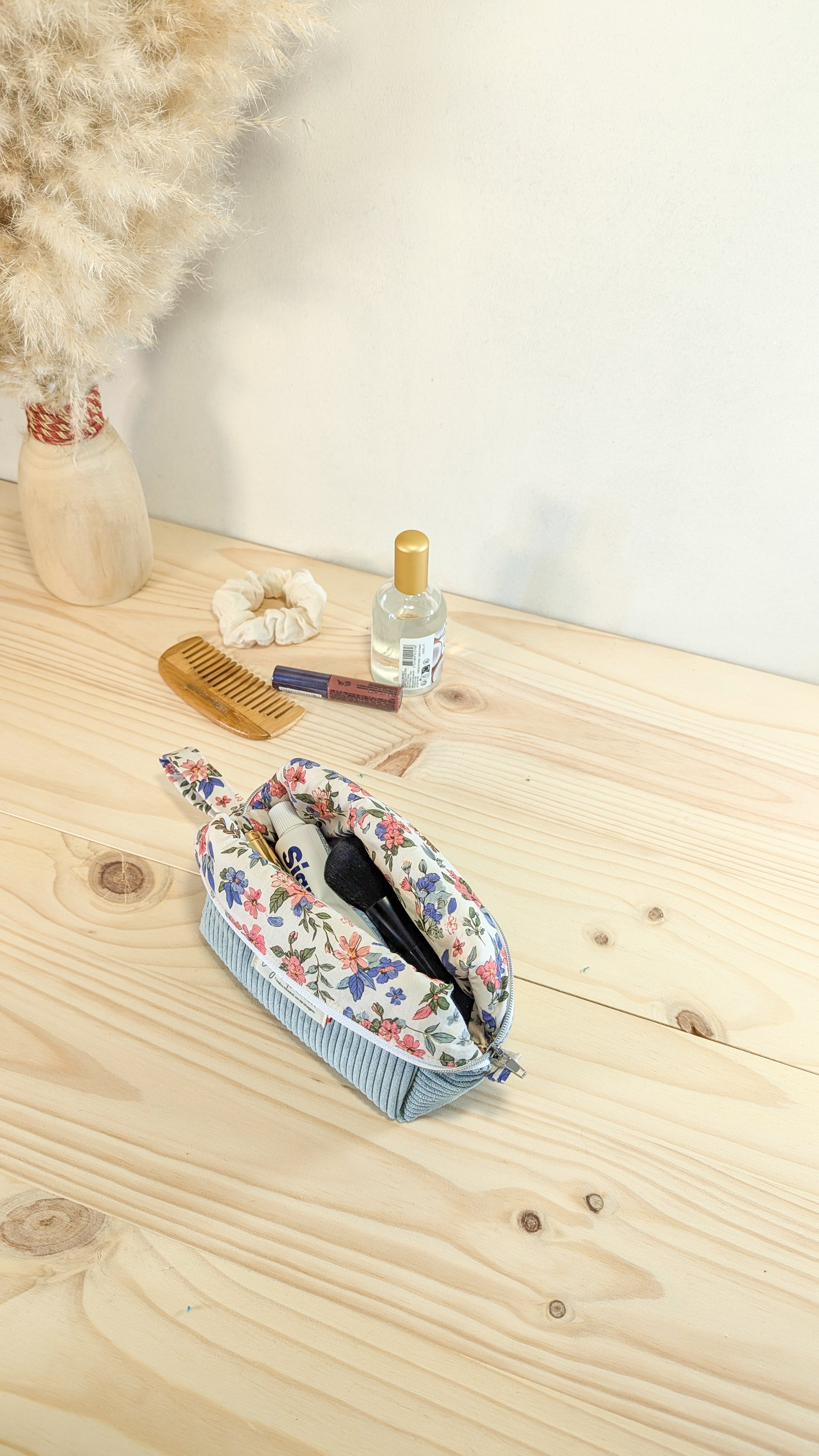 Petite trousse de toilette Velours côtelé - plusieurs coloris