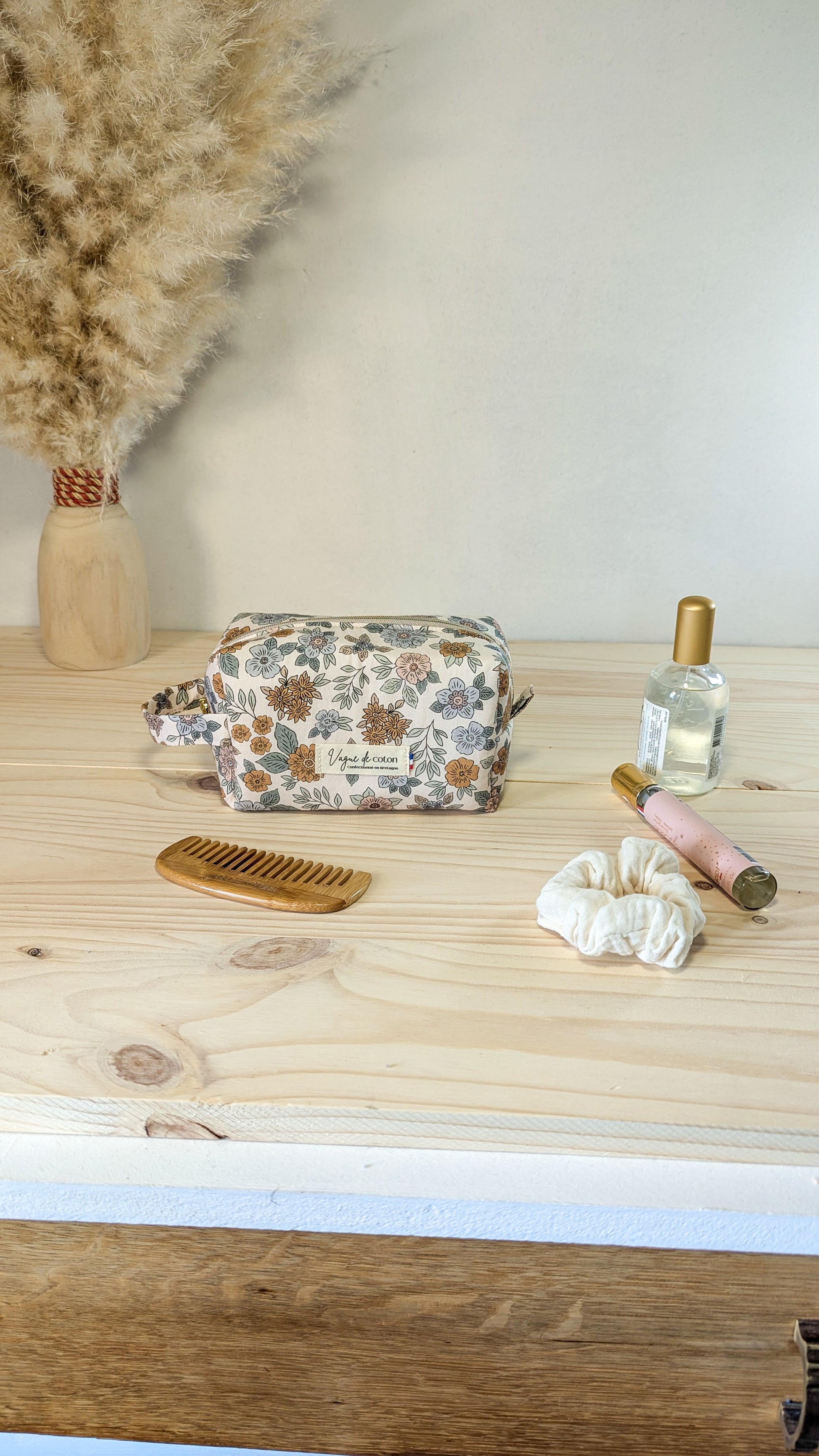 Petite trousse de toilette Fleurs d'automne