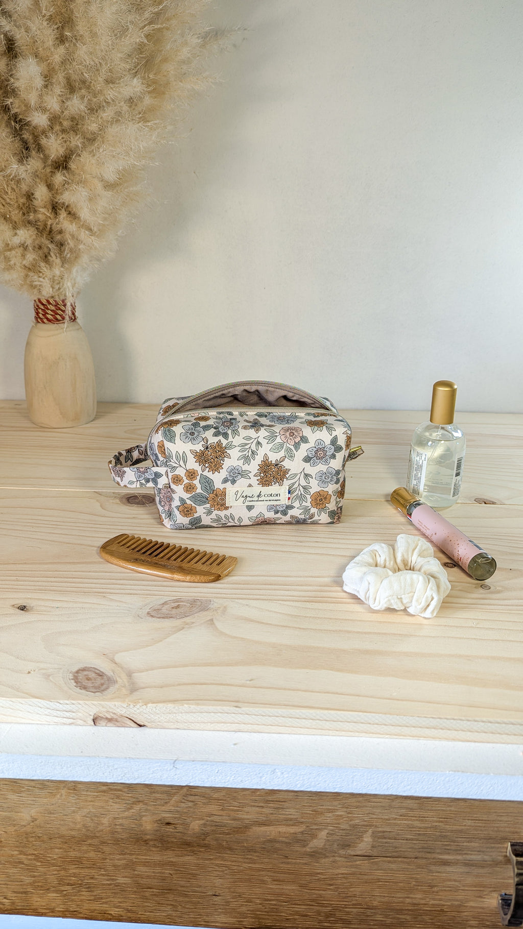 Petite trousse de toilette Fleurs d'automne