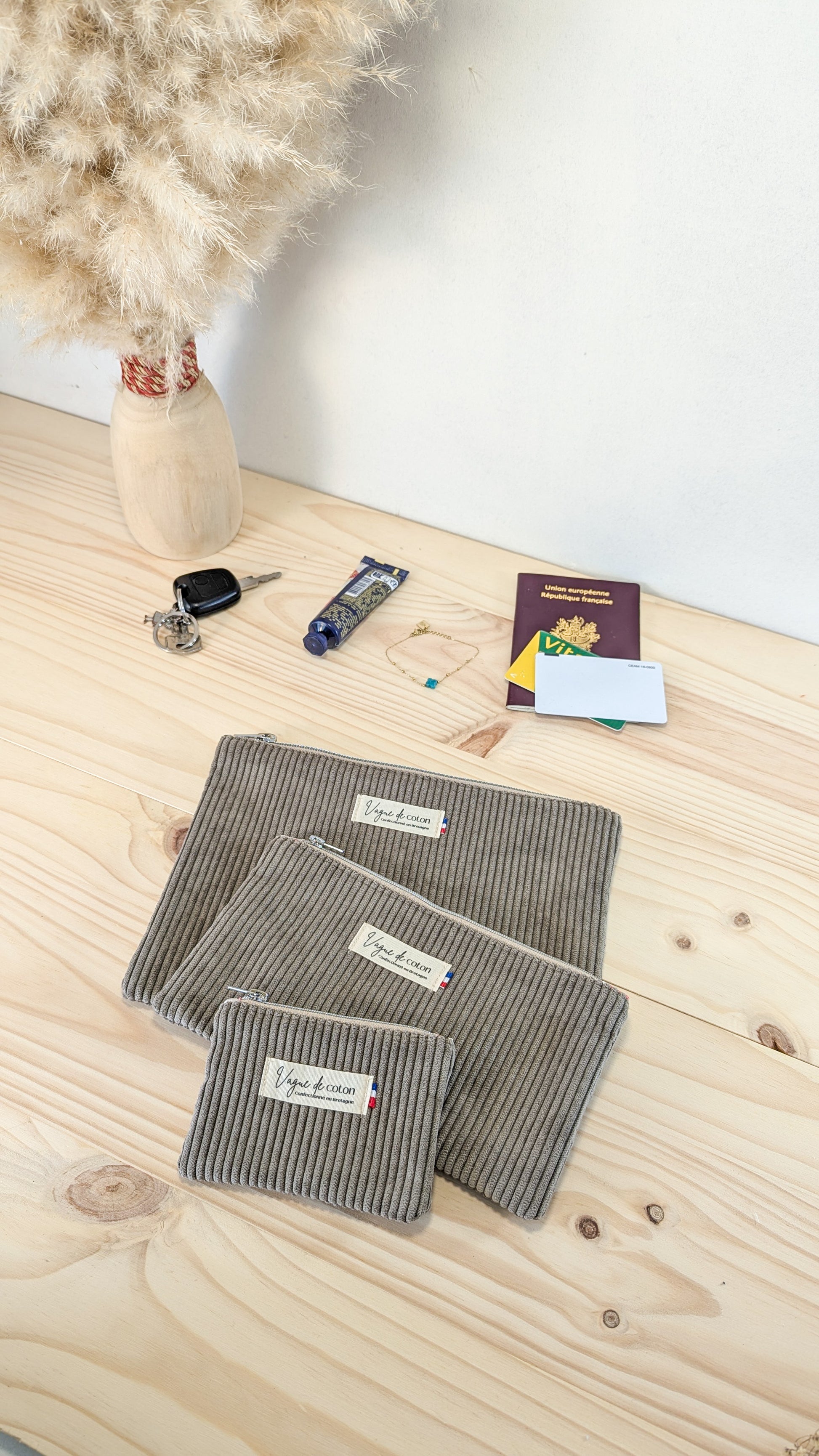 Pochette plate taille S - plusieurs coloris