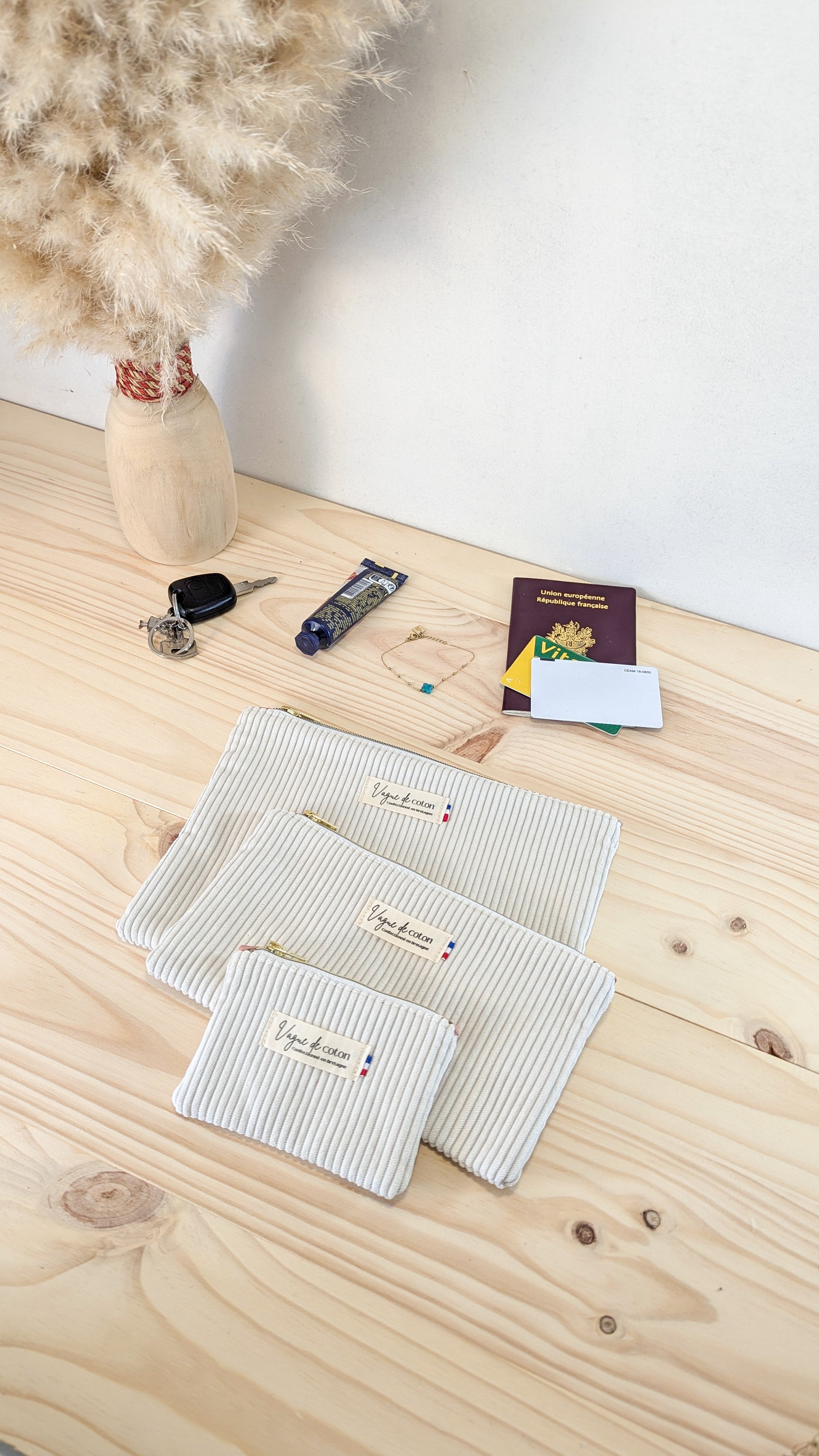 Pochette plate taille S - plusieurs coloris