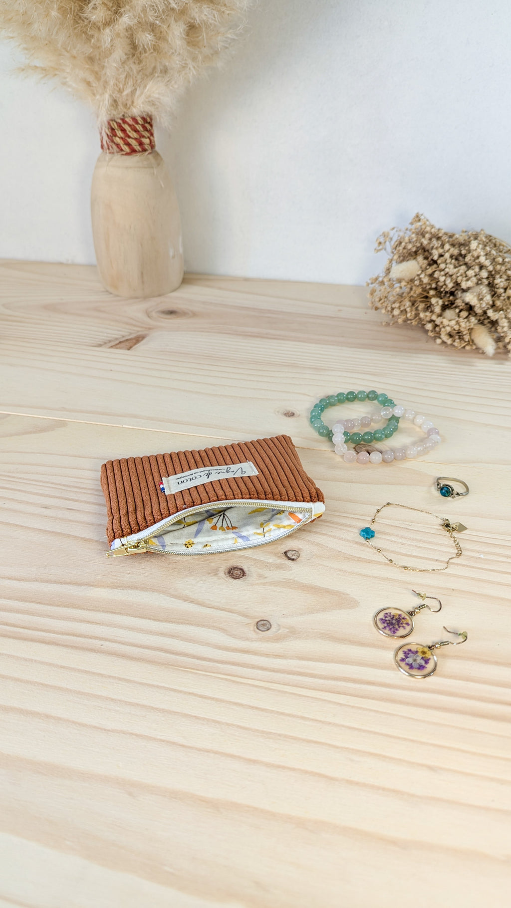 Pochette plate taille S - plusieurs coloris