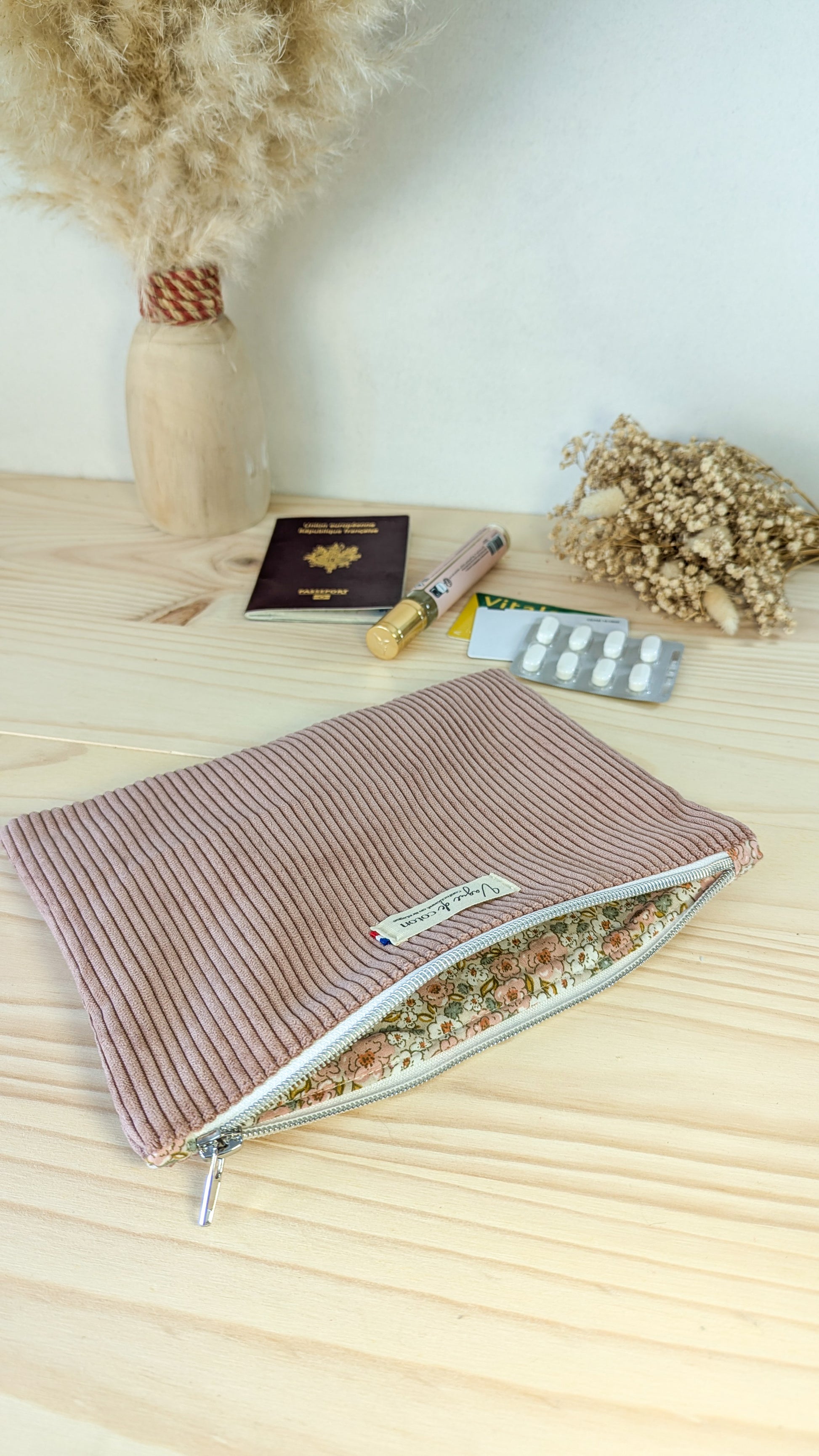 Pochette plate S, M ou L personnalisée