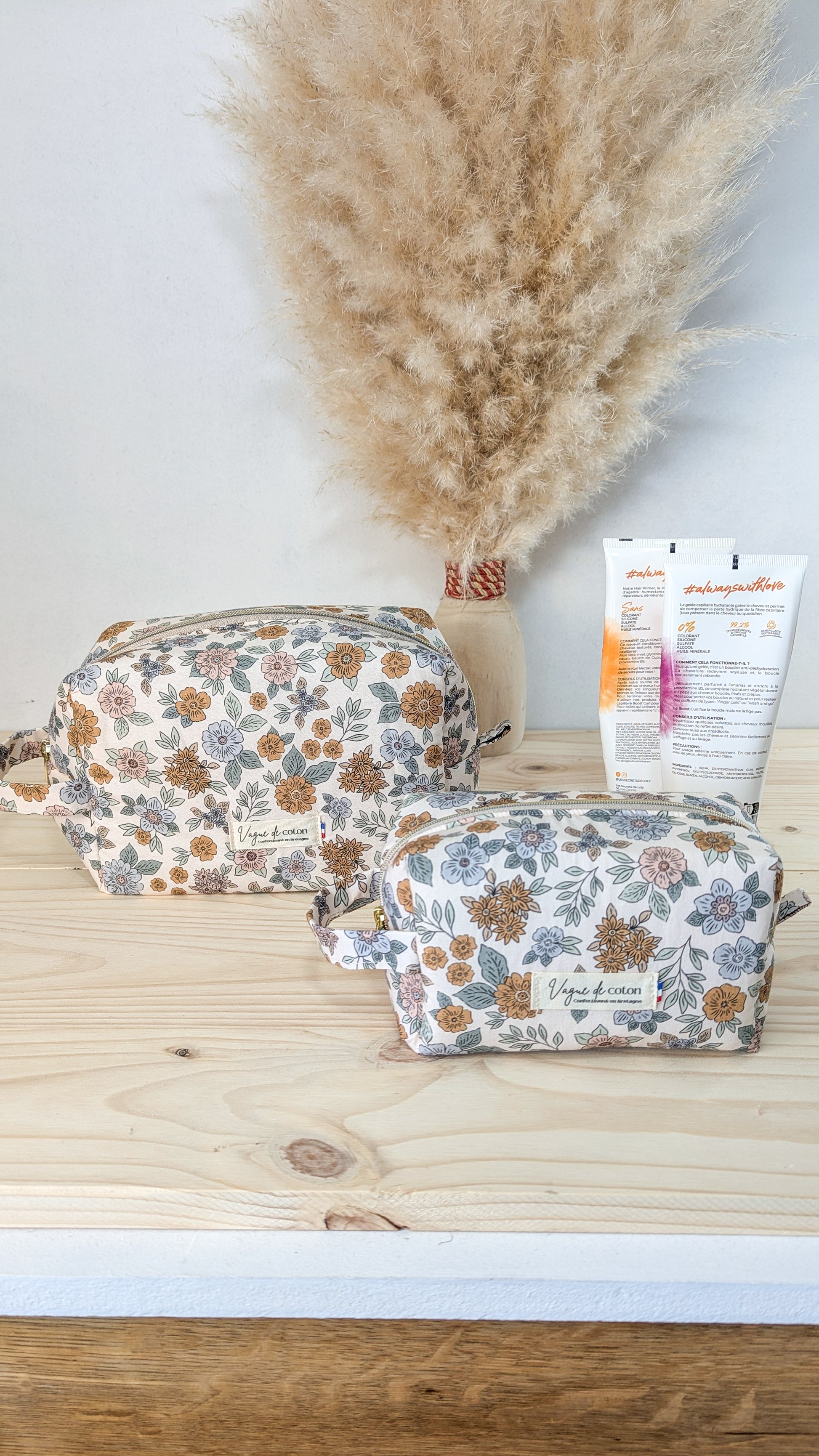 Petite trousse de toilette Fleurs d'automne