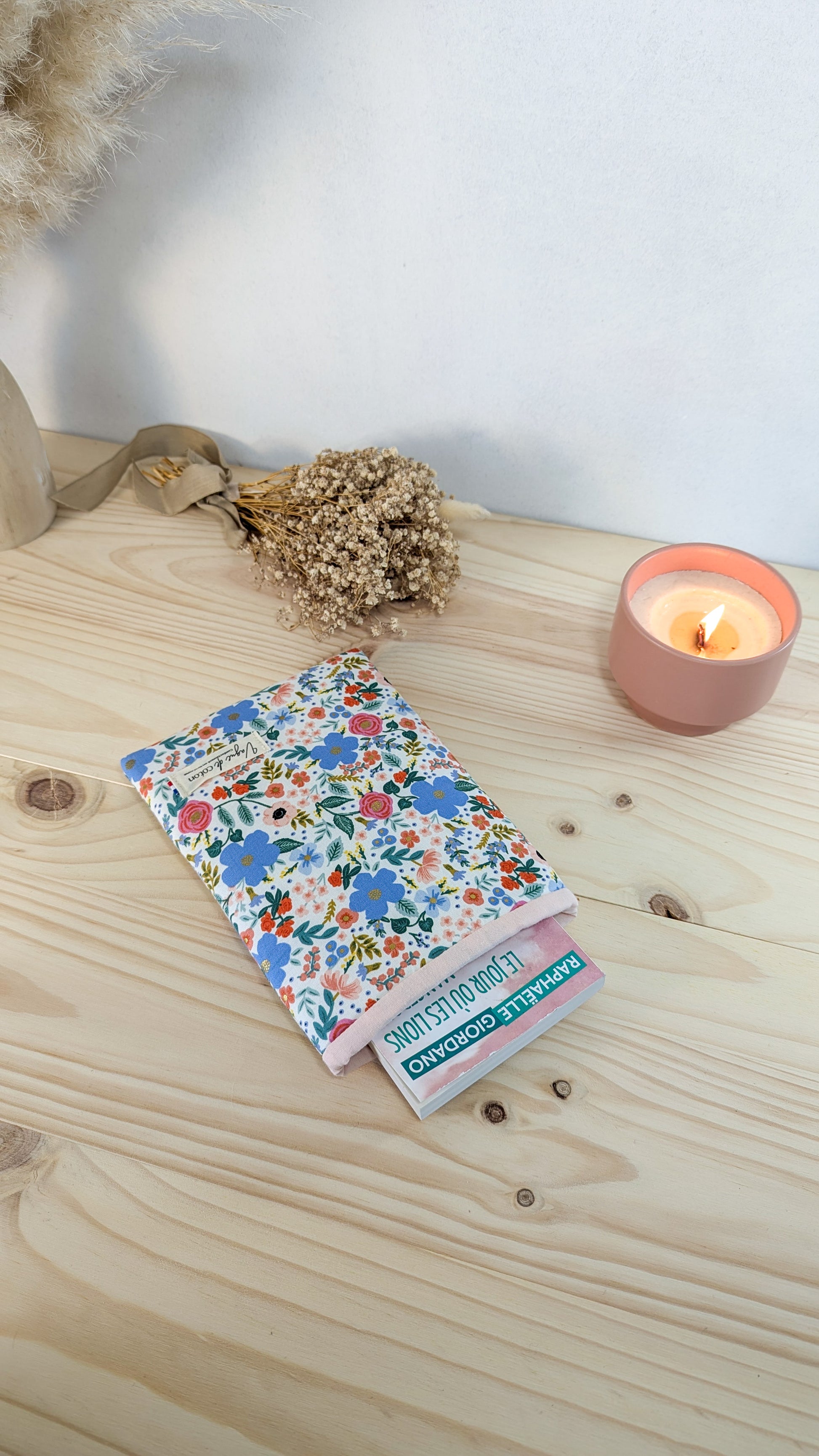 Pochette à livre Printemps fleuri