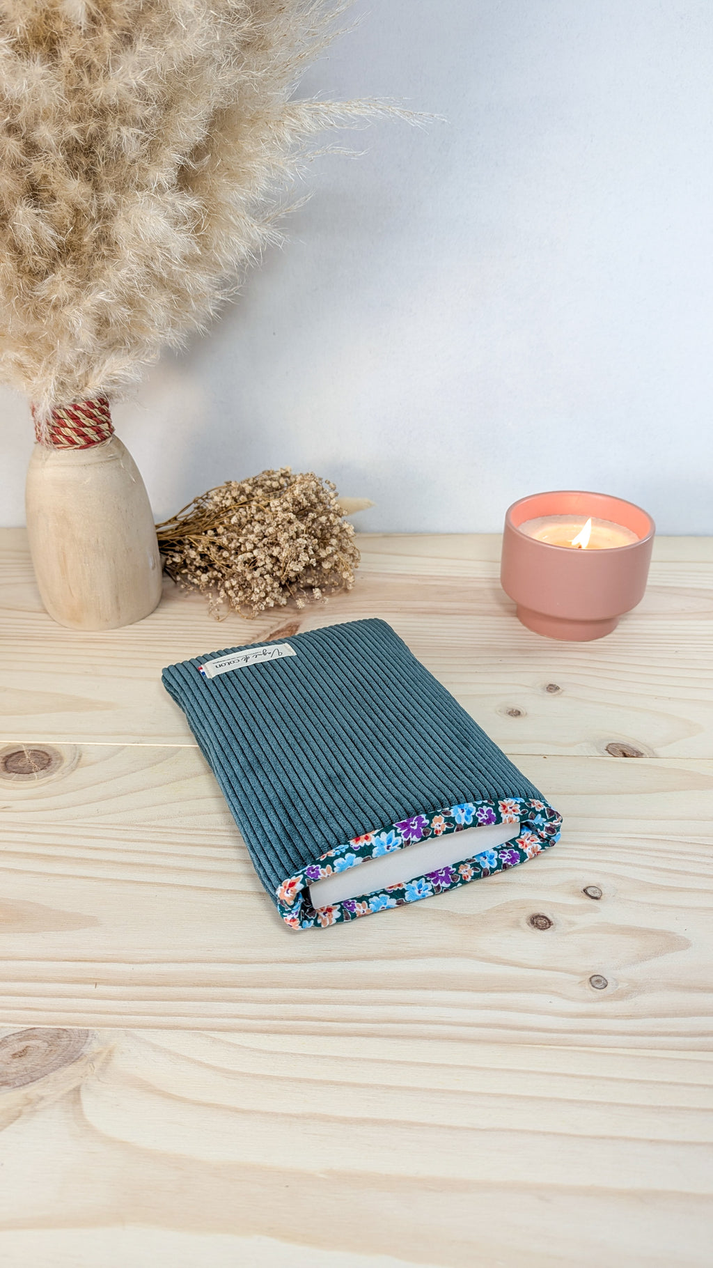 Pochette à livre Velours côtelé - coloris au choix
