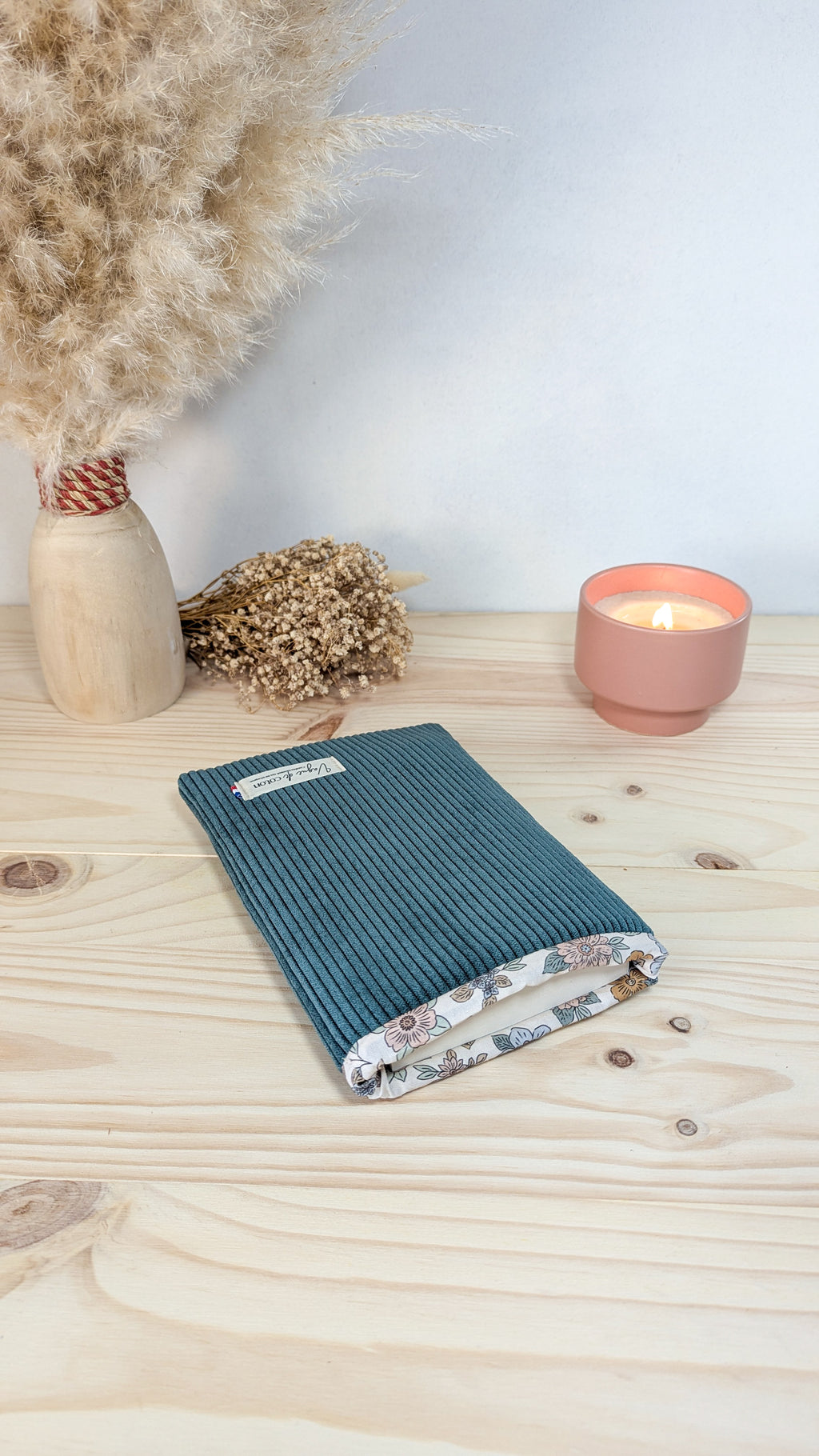 Pochette à livre Velours côtelé - coloris au choix