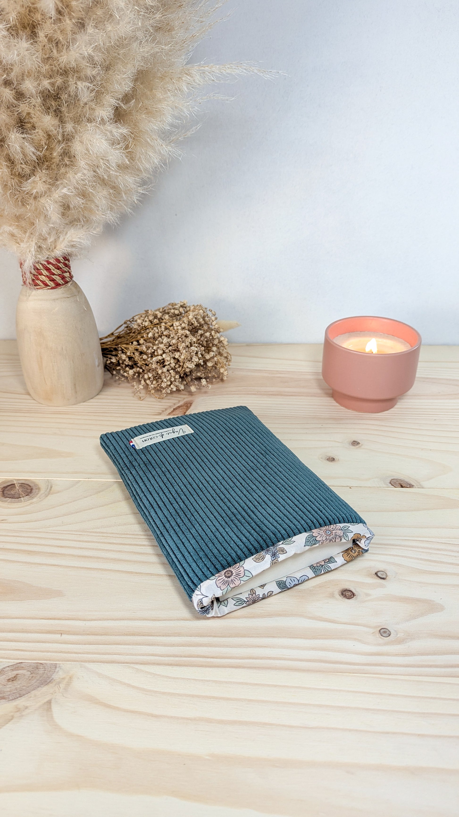 Pochette à livre Velours côtelé - coloris au choix