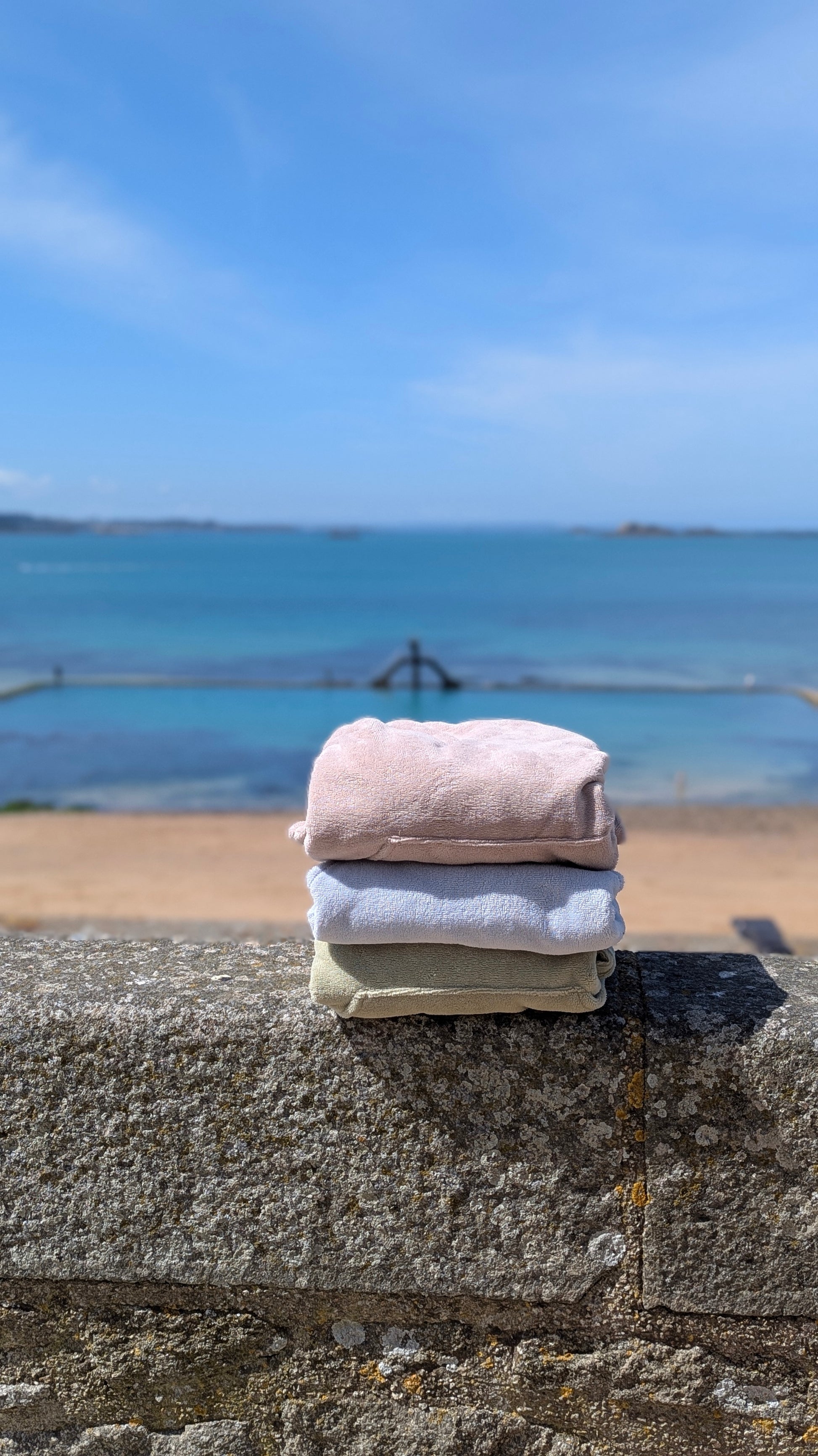 Poncho de bain en éponge de bambou personnalisé