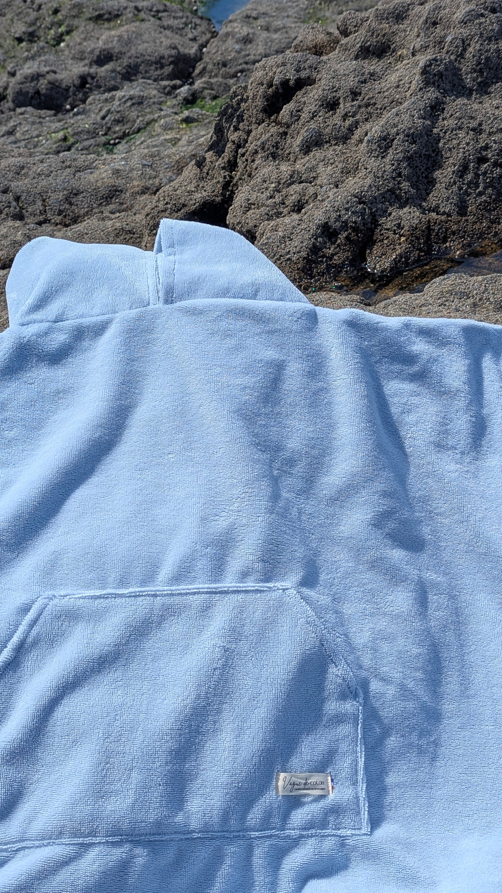 Poncho de bain en éponge de bambou personnalisé