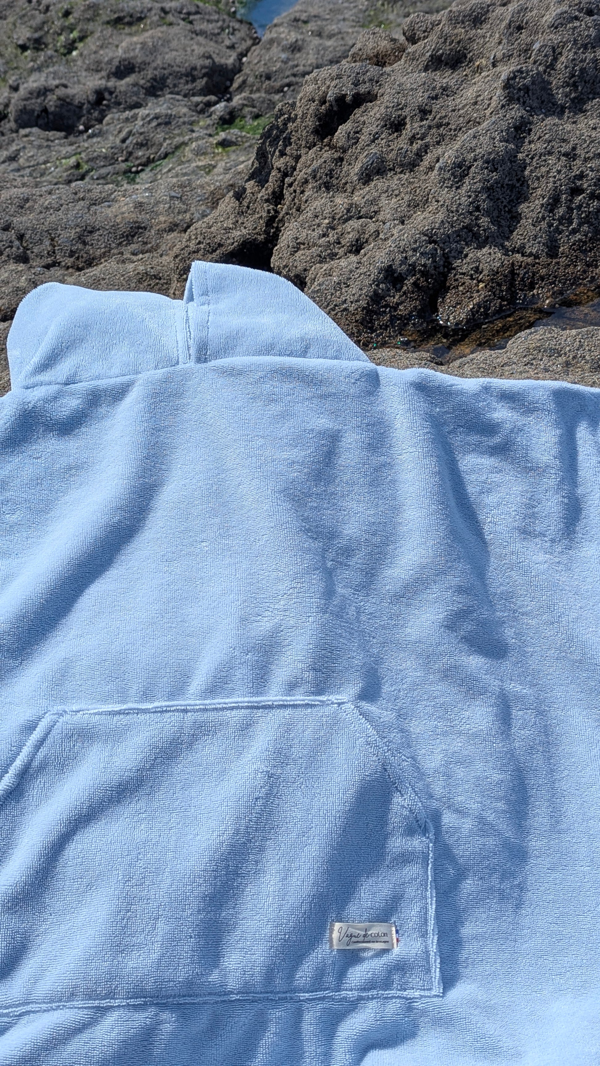 Poncho de bain en éponge de bambou personnalisé