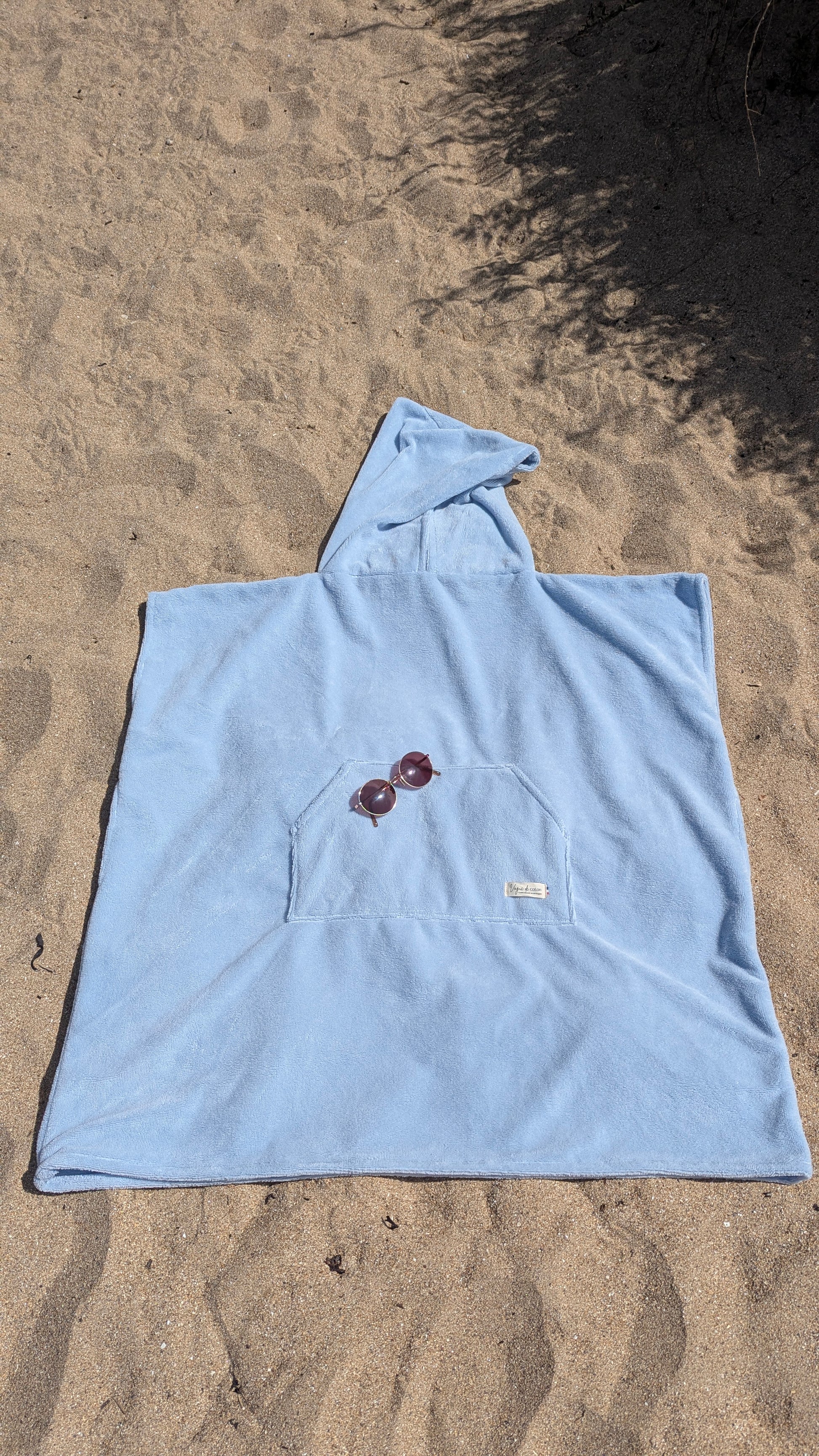 Poncho de bain en éponge de bambou personnalisé