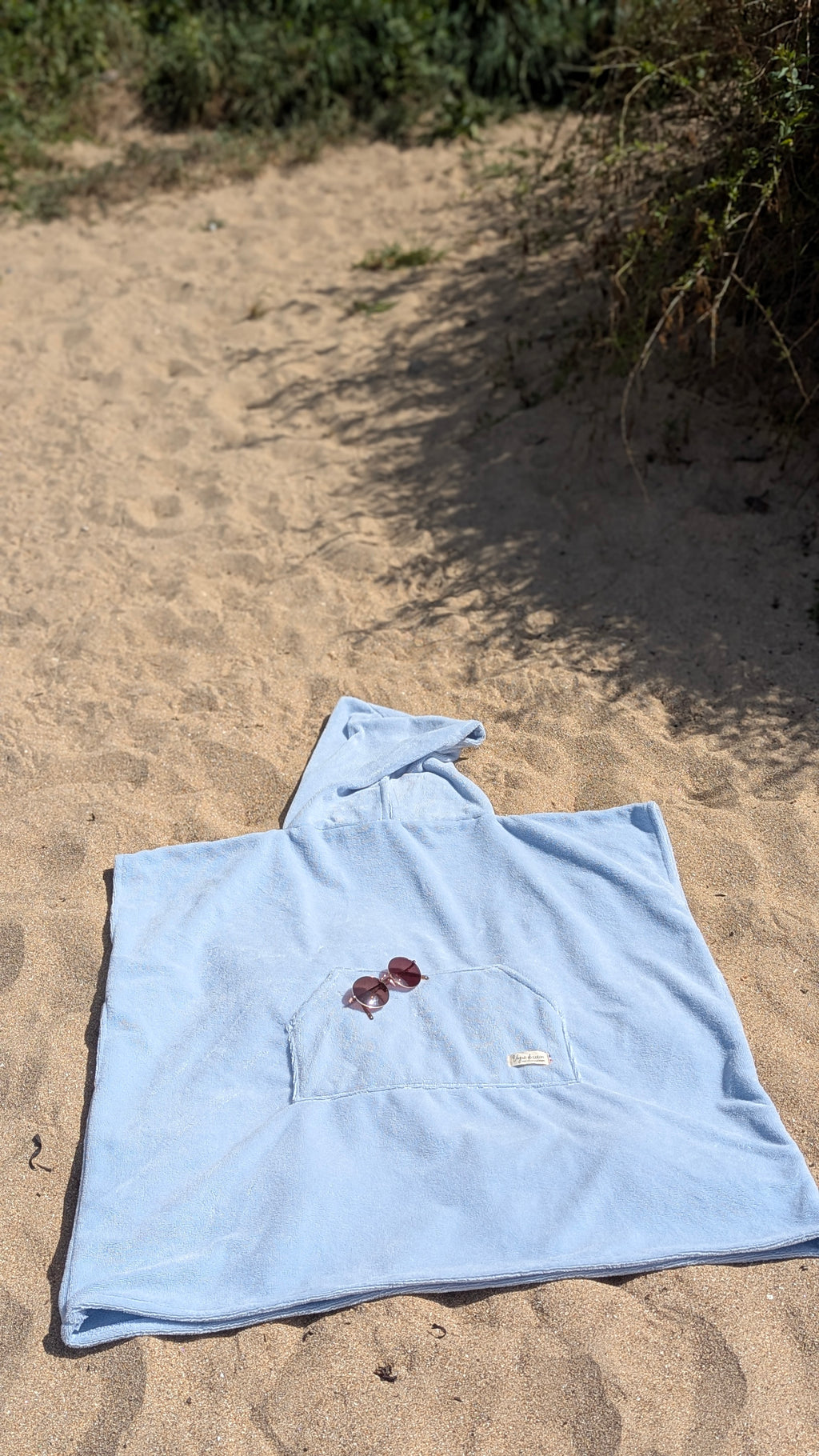 Poncho de bain en éponge de bambou personnalisé