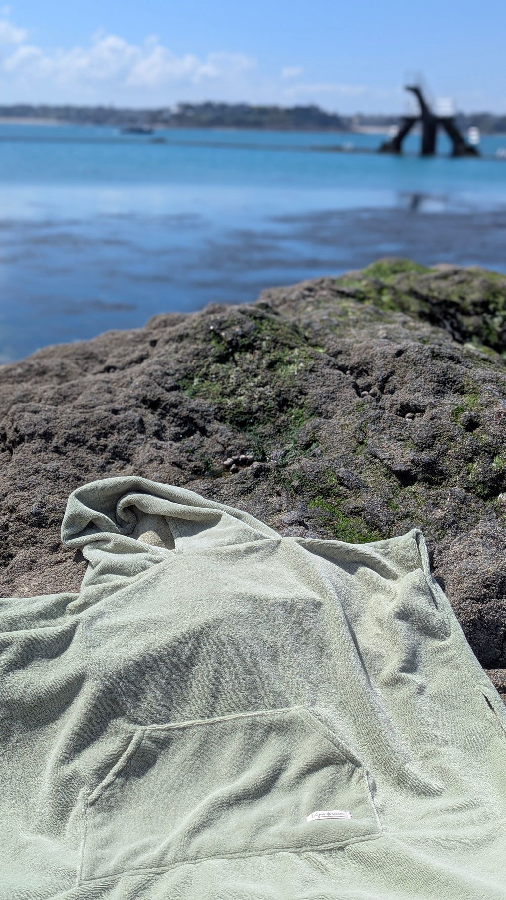 Poncho de bain en éponge de bambou personnalisé