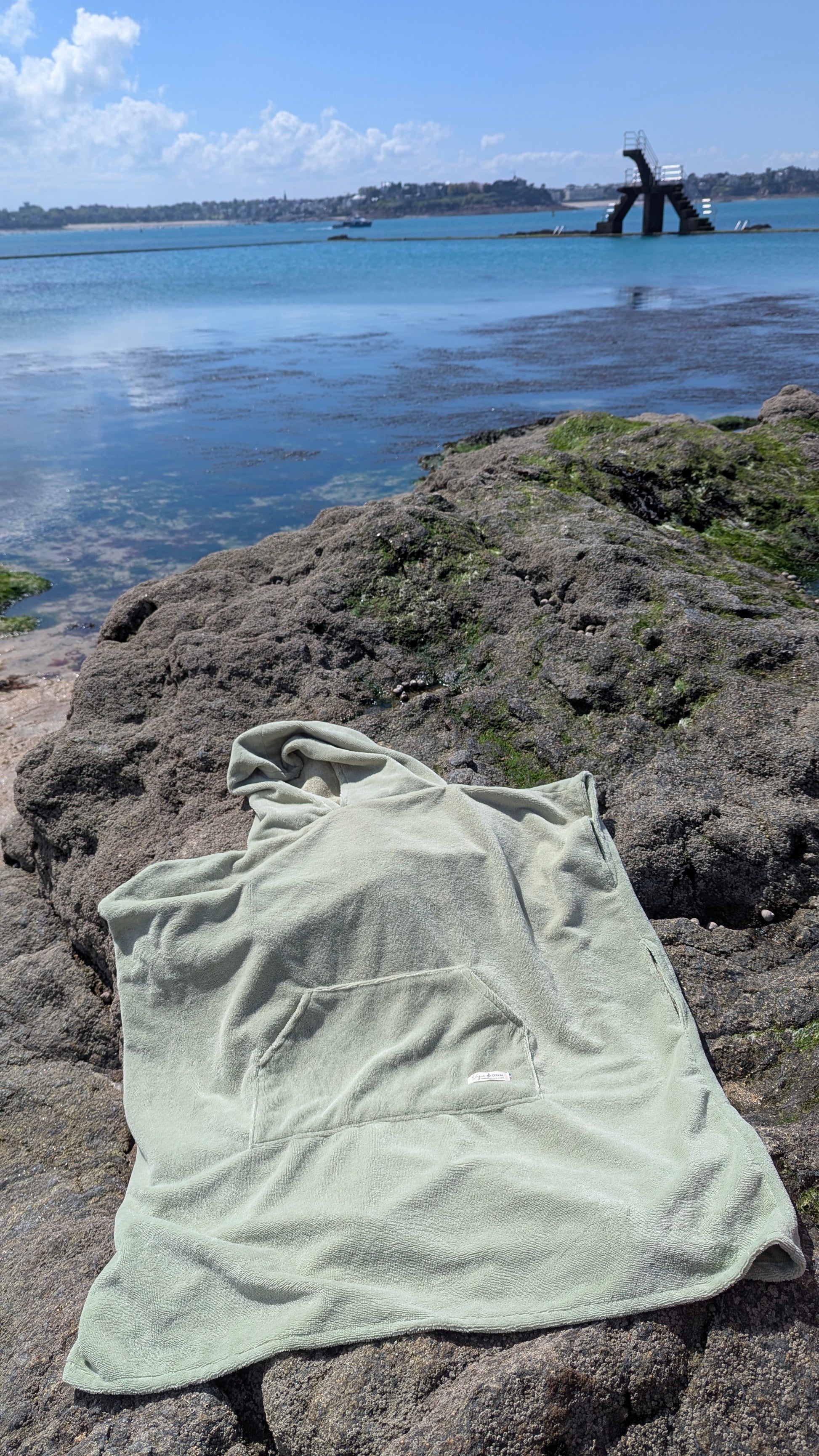 Poncho de bain en éponge de bambou personnalisé