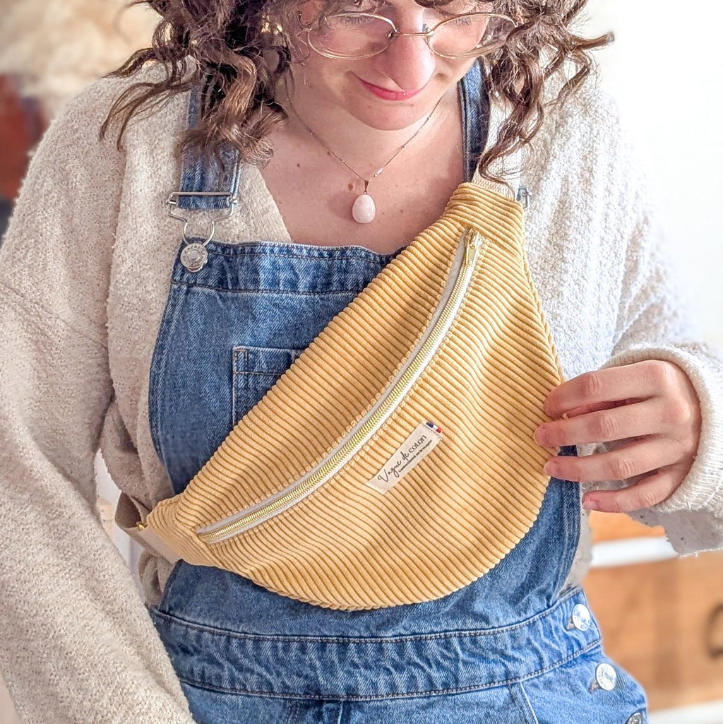 Sac banane Velours côtelé