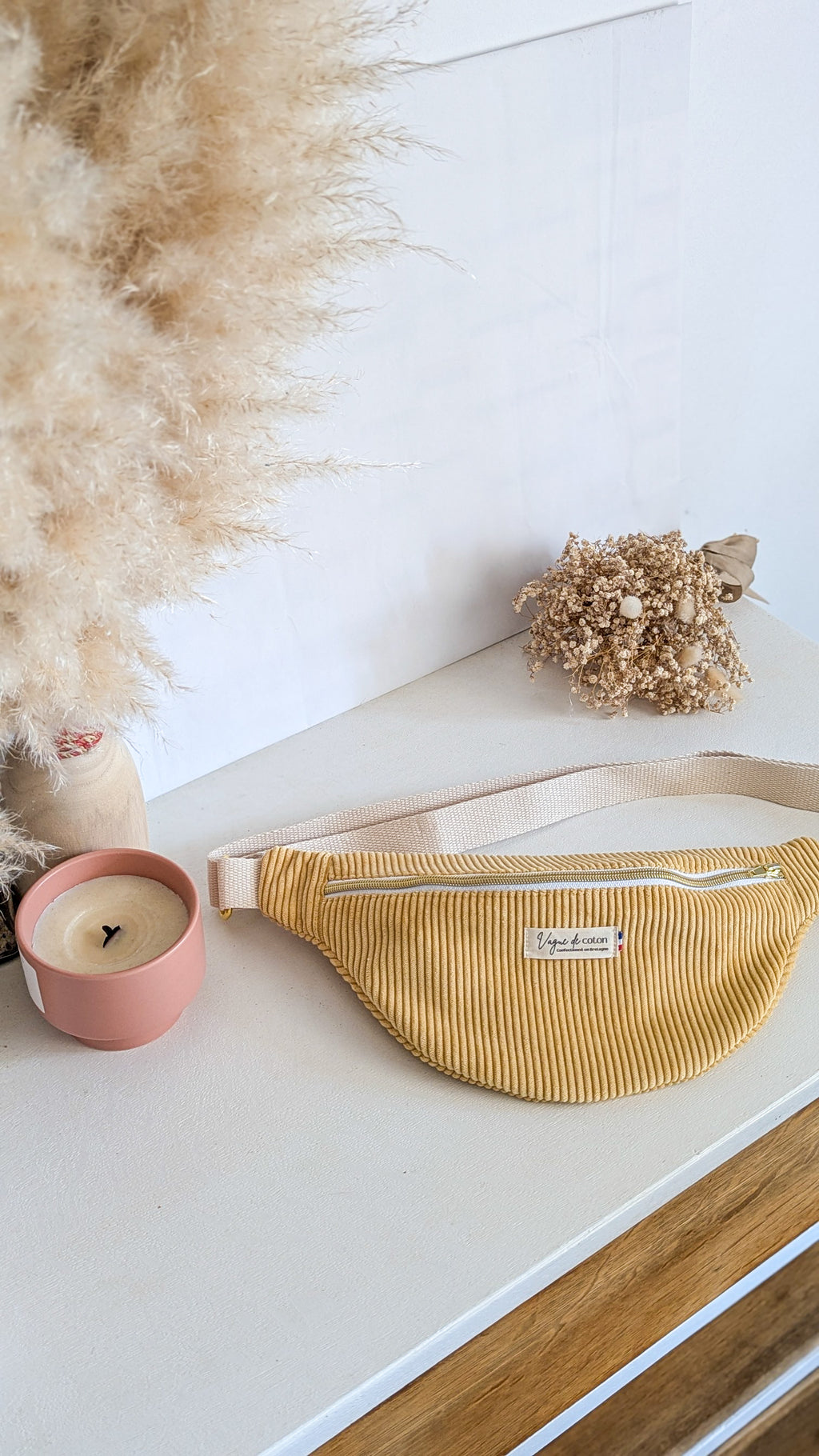 Sac banane Velours côtelé