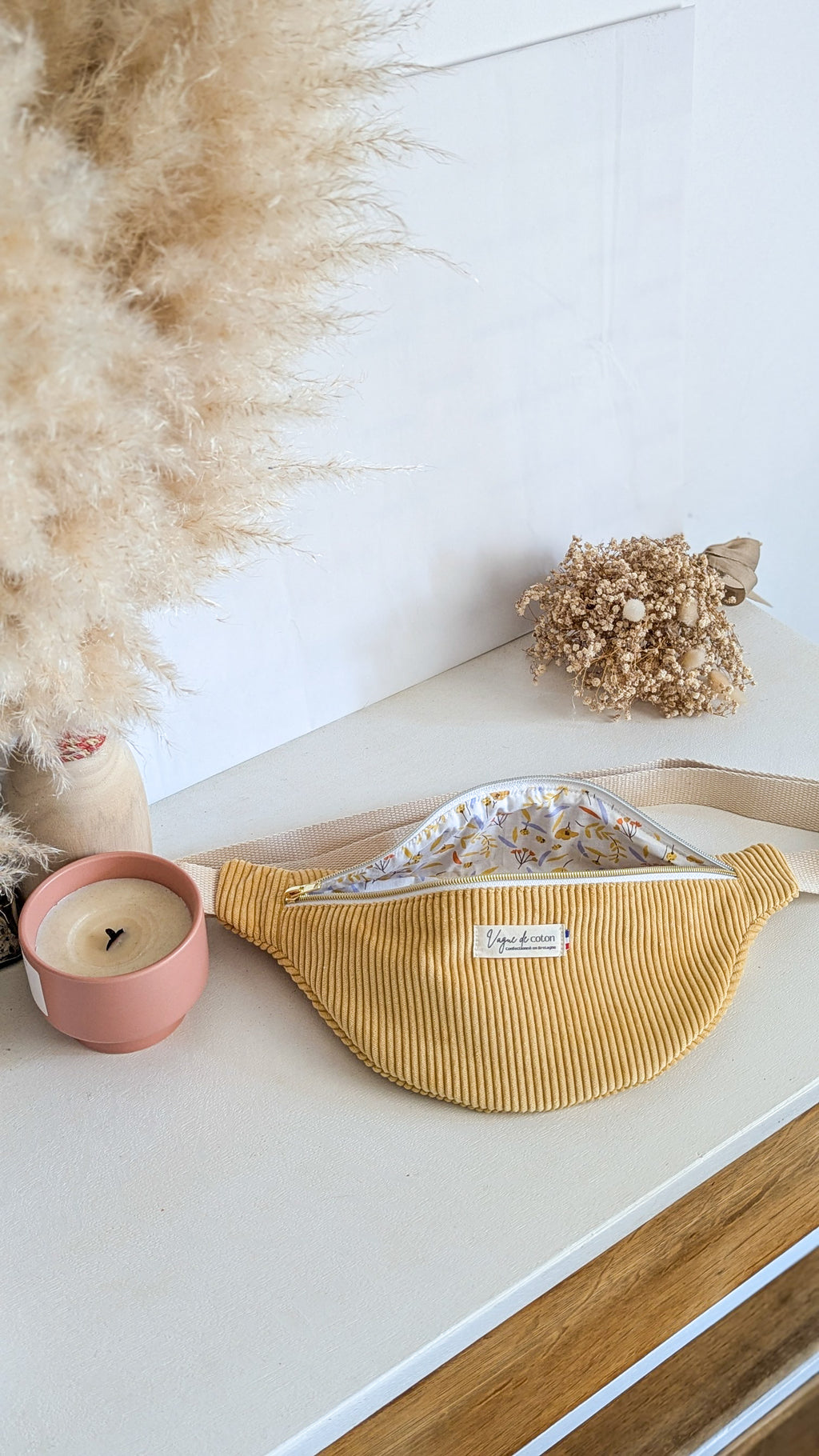 Sac banane Velours côtelé