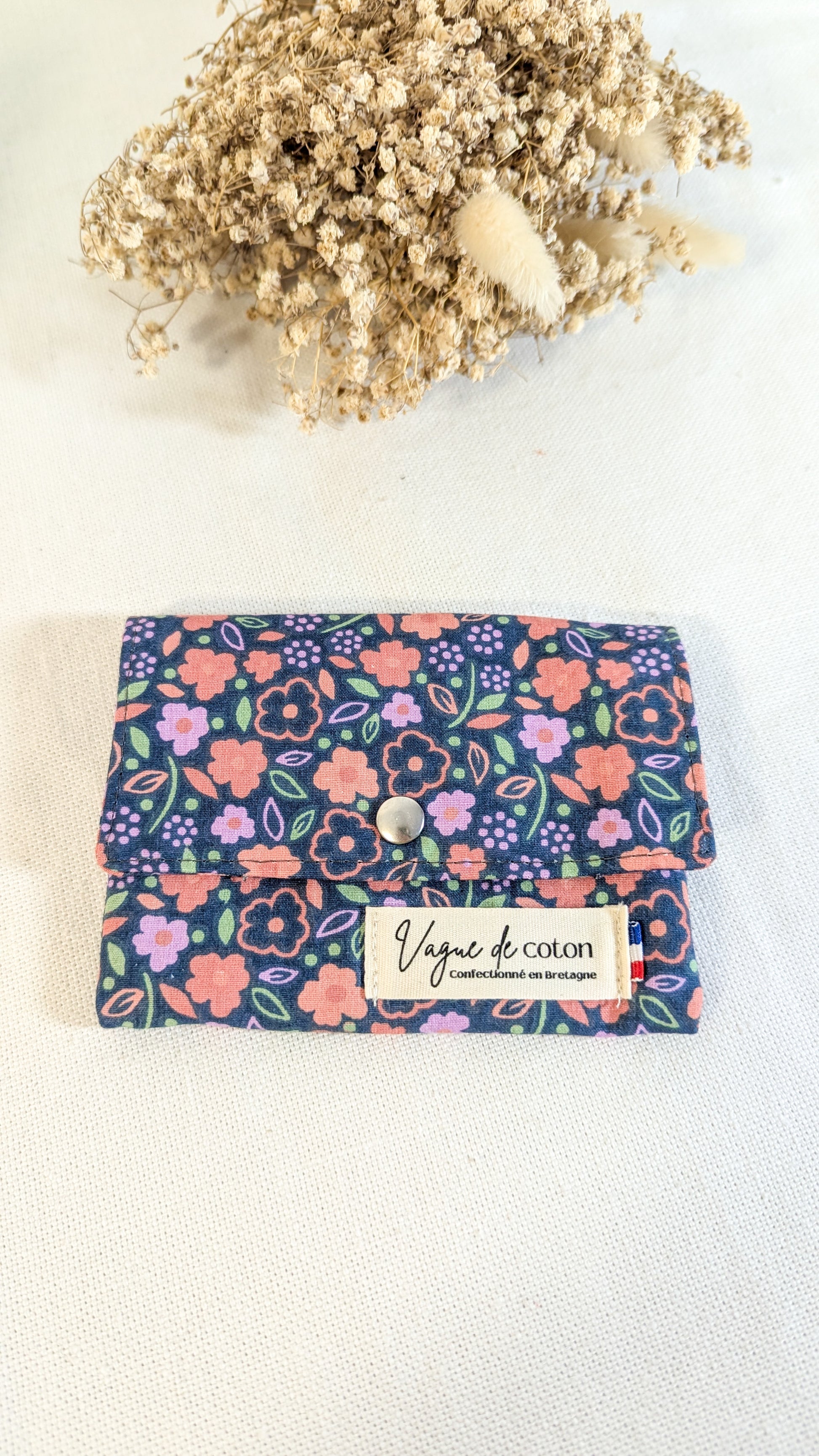 Porte-monnaie bleu corail