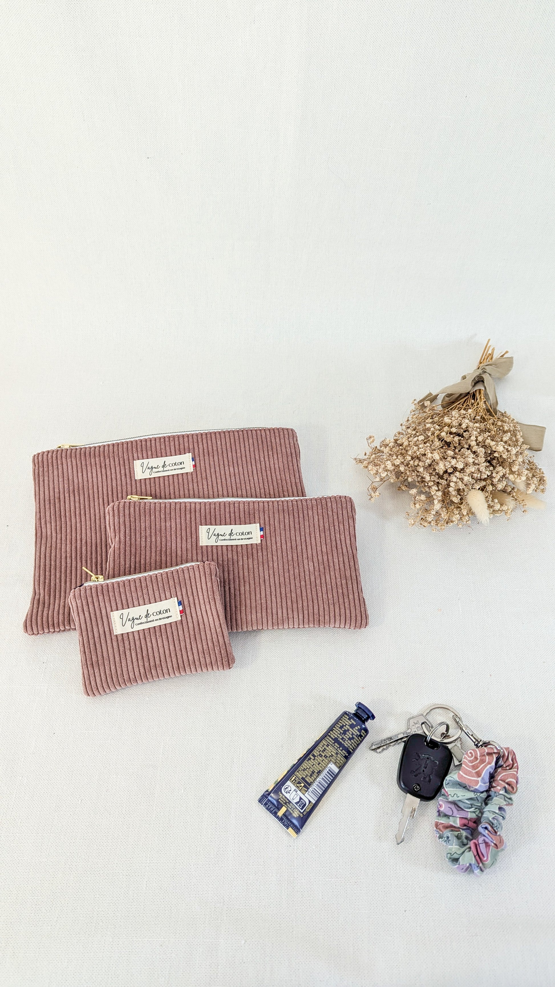 Pochette plate S, M ou L personnalisée