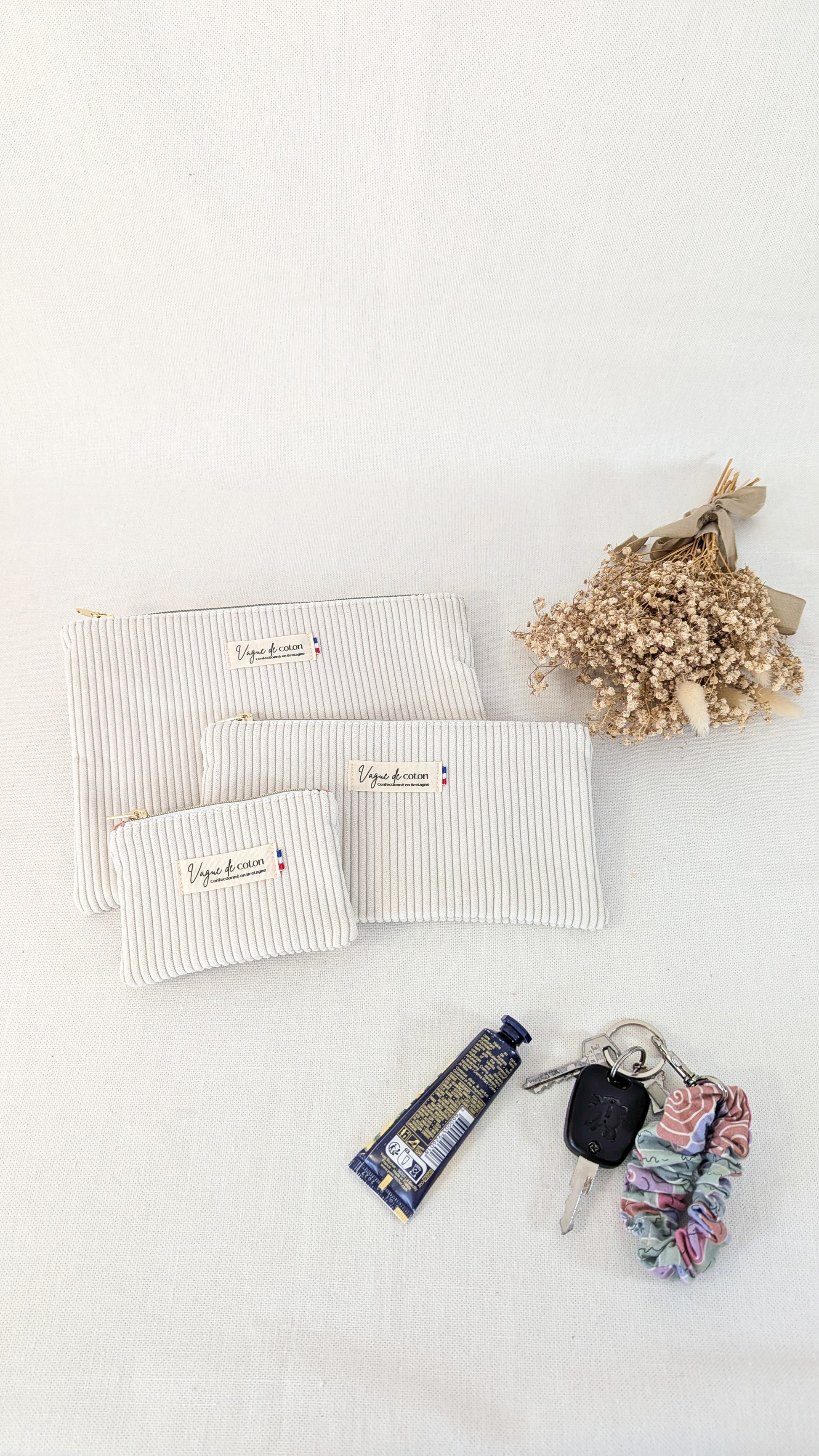 Pochette plate S, M ou L personnalisée