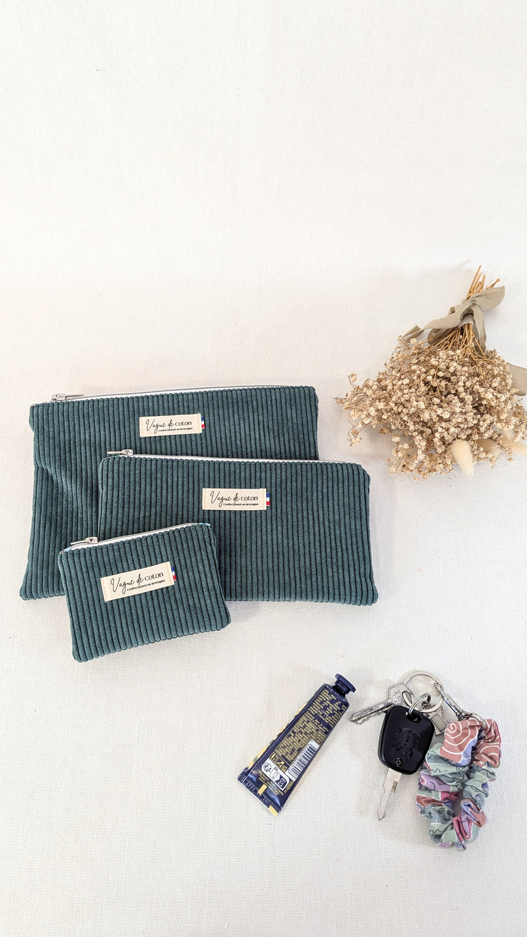 Pochette plate S, M ou L personnalisée