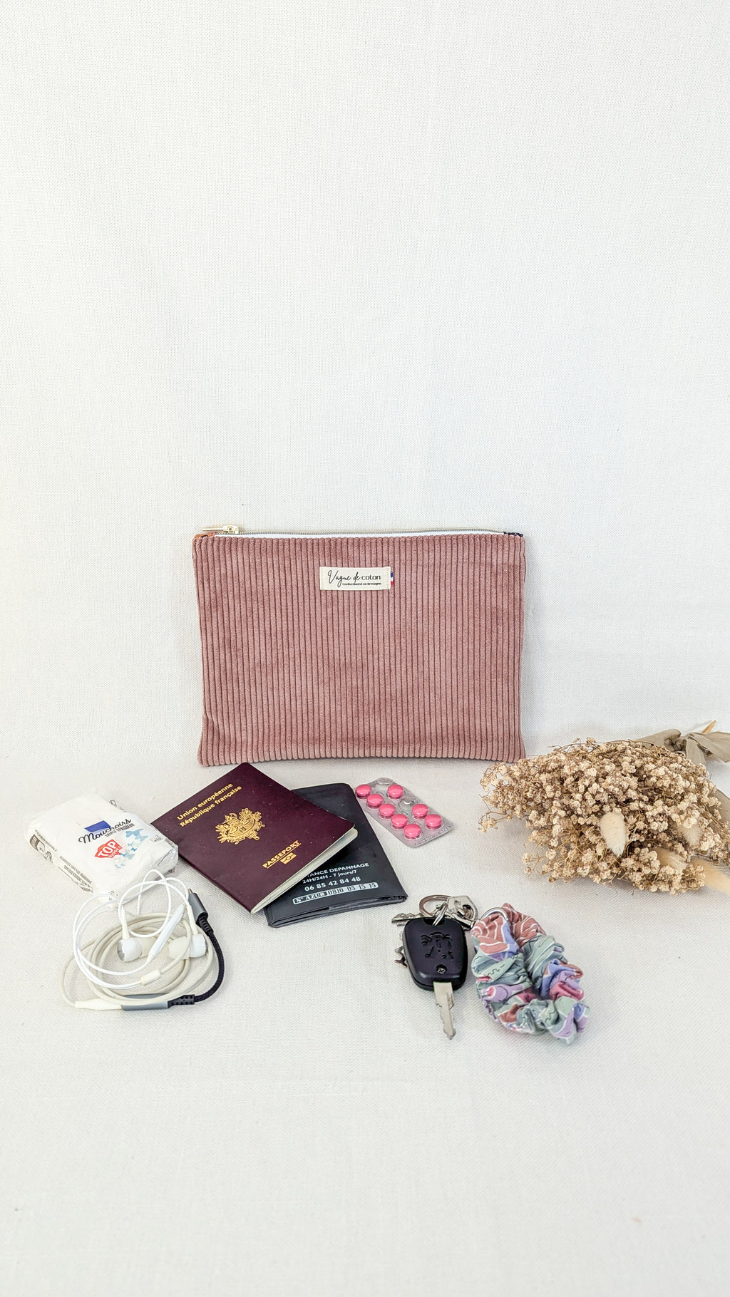 Pochette plate S, M ou L personnalisée