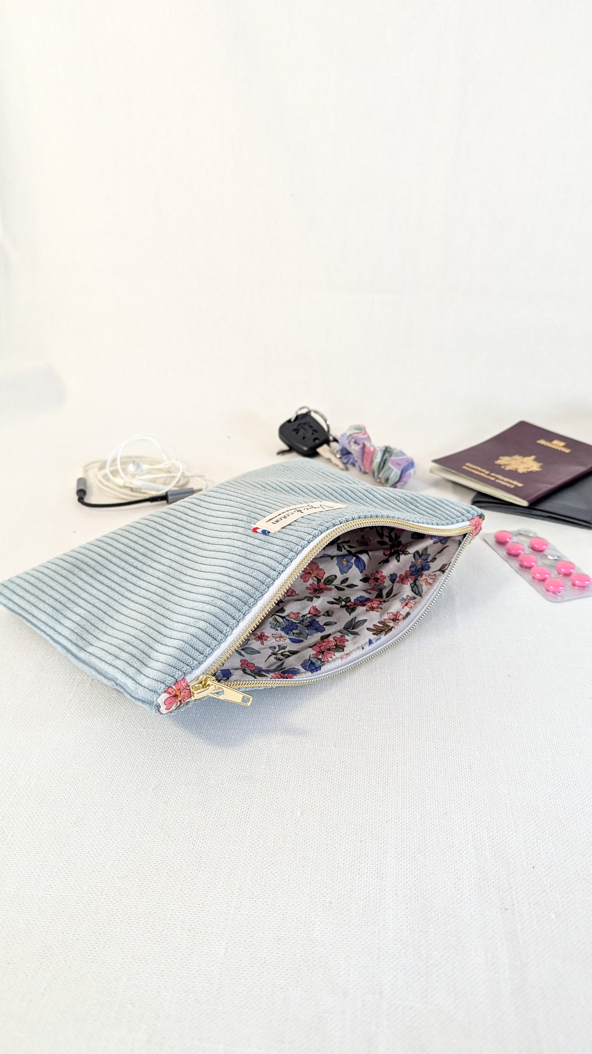 Pochette plate S, M ou L personnalisée